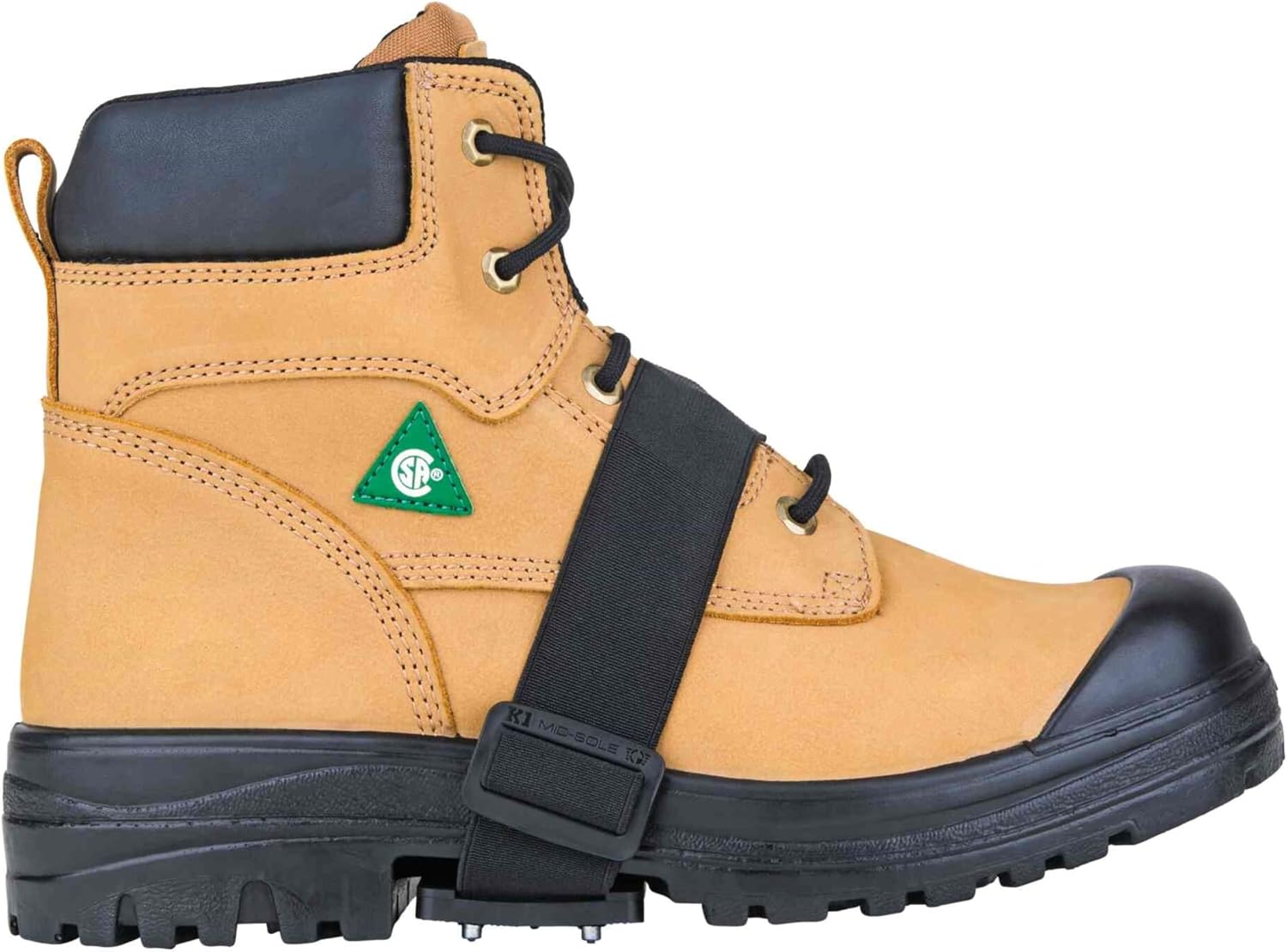 K1 Mid-Sole Ice Cleats for Men & Women - Rotatable Traction Aids For Winter Snow - Hi Vis - Low Profile