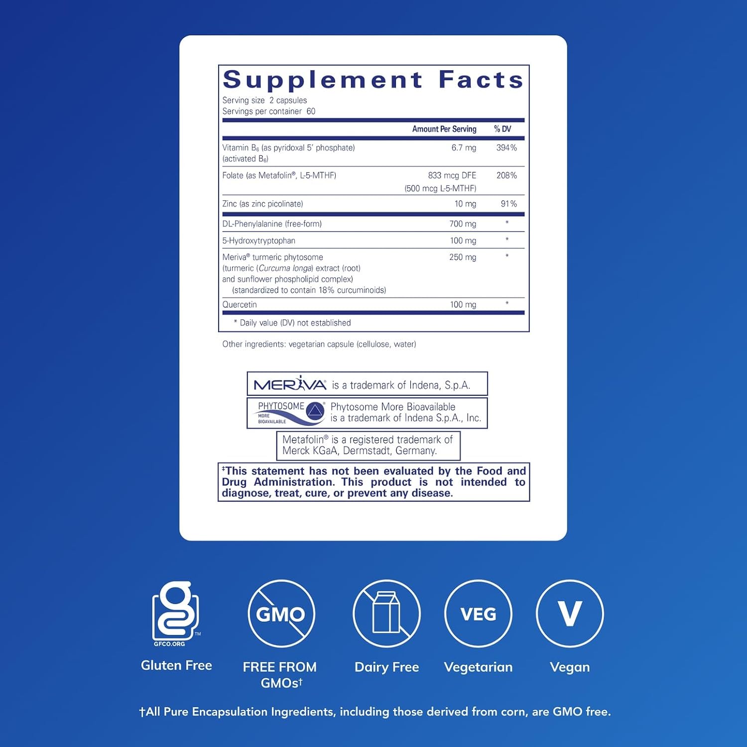 Pure Encapsulations NeuroPure | Hypoallergenic Supplement with Enhanced Support for Calmness and Stress Relief* | 120 Capsules | Hypoallergenic