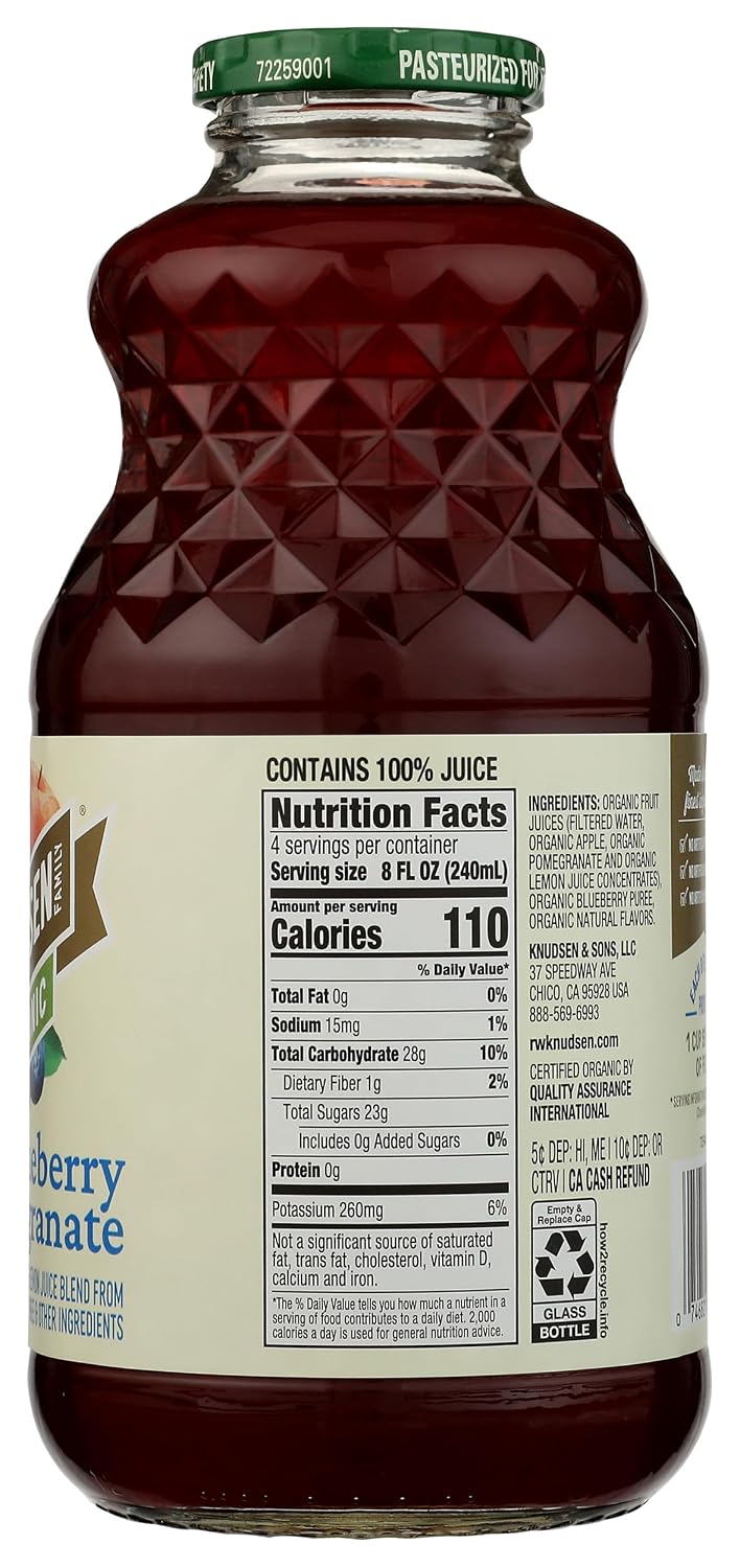 R.W. Knudsen Organic Blueberry Pomegranate Juice, 32 fz