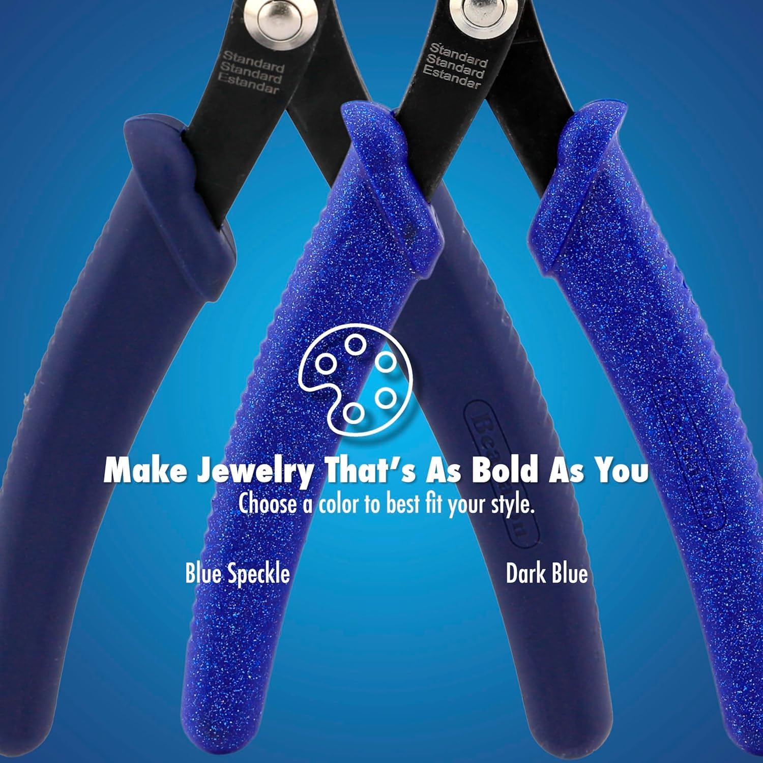 Beadalon Jewelry Crimping Tool Micro - Ergonomic & Compact, Dark Blue | Professional jewelry tools with precision crimping, ergonomic grips, versatile performance, and organized storage options.