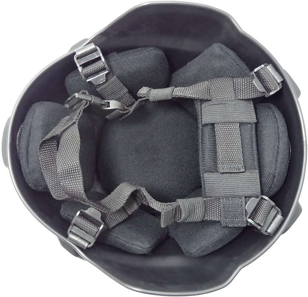 Tactical Airsoft Paintball MICH 2000 Helmet with Side Rail & NVG Mount