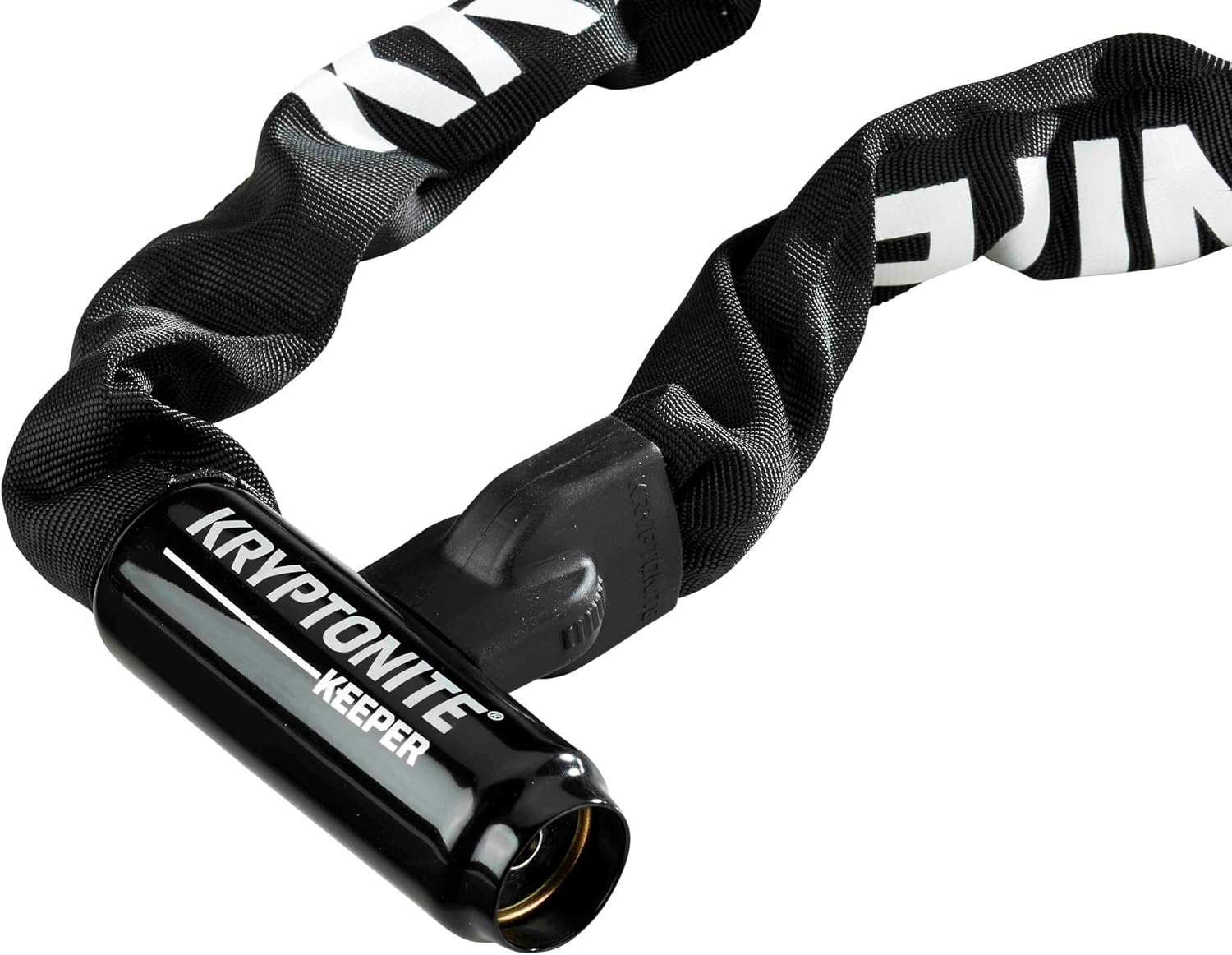 Kryptonite Keeper 785 Bike Chain Lock, 2.8 ft Heavy Duty Anti-Theft Lock | 7mm Manganese Steel Links, 85cm Length, Disc-Style Cylinder, Nylon Sleeve for Motorcycle, Scooter, Gate, Fence