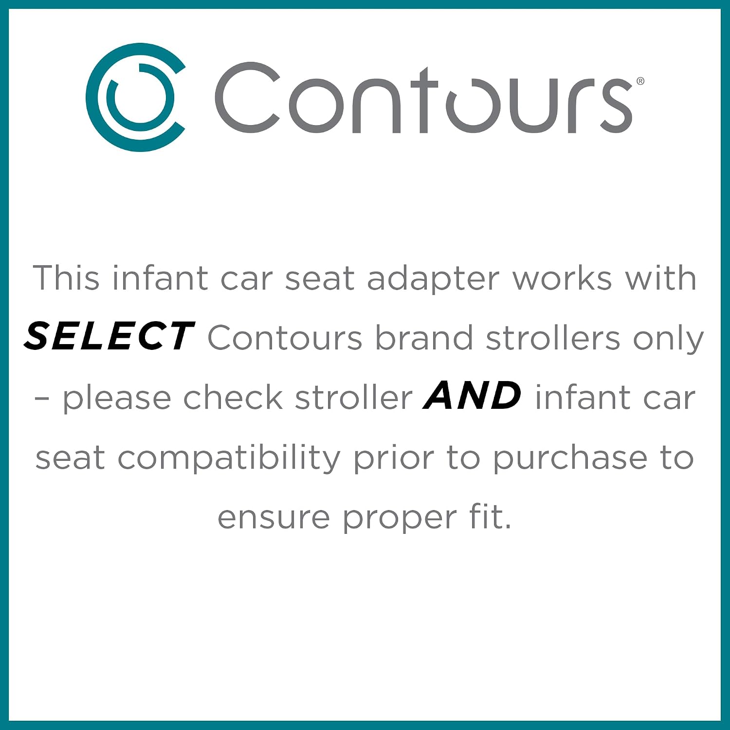 Contours Element Infant Car Seat Adapter - Compatible with Select Chicco Infant Car Seat Models - Exclusively for Contours Element Stroller