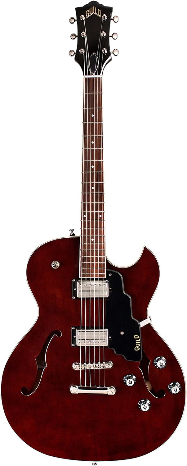 Guild Guitars Starfire I SC Semi-Hollow Body Electric Guitar, Snowcrest White, Florentine-Cut w/tremolo, Newark St. Collection