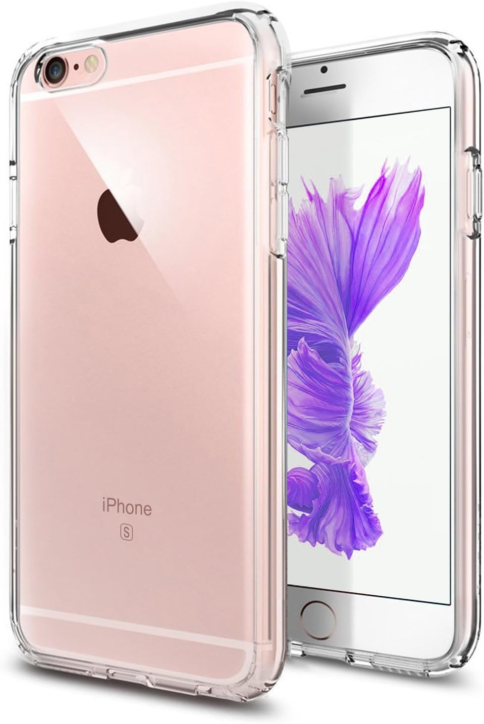TENOC Phone Case Compatible with iPhone SE (2nd 2020 and 3rd 2022 Generation) & iPhone 7 & iPhone 8, Clear Case Shockproof Protective Bumper Slim Cover for 4.7 Inch