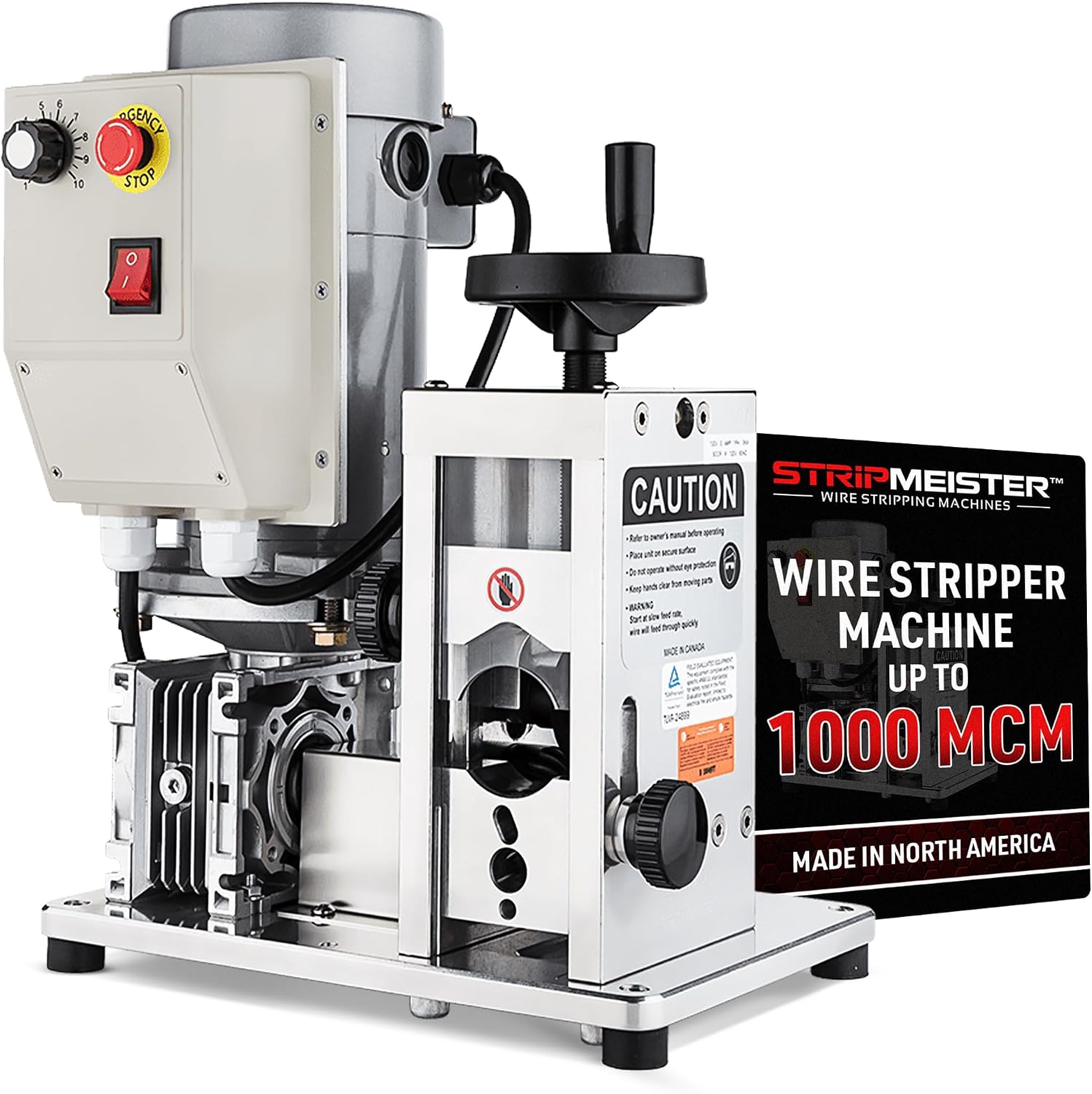 Automatic Wire Stripping Machine – StripMeister E1000 Electric Heavy‑Duty Wire Stripper for Copper & Aluminum Cables up to 1‑3/4”