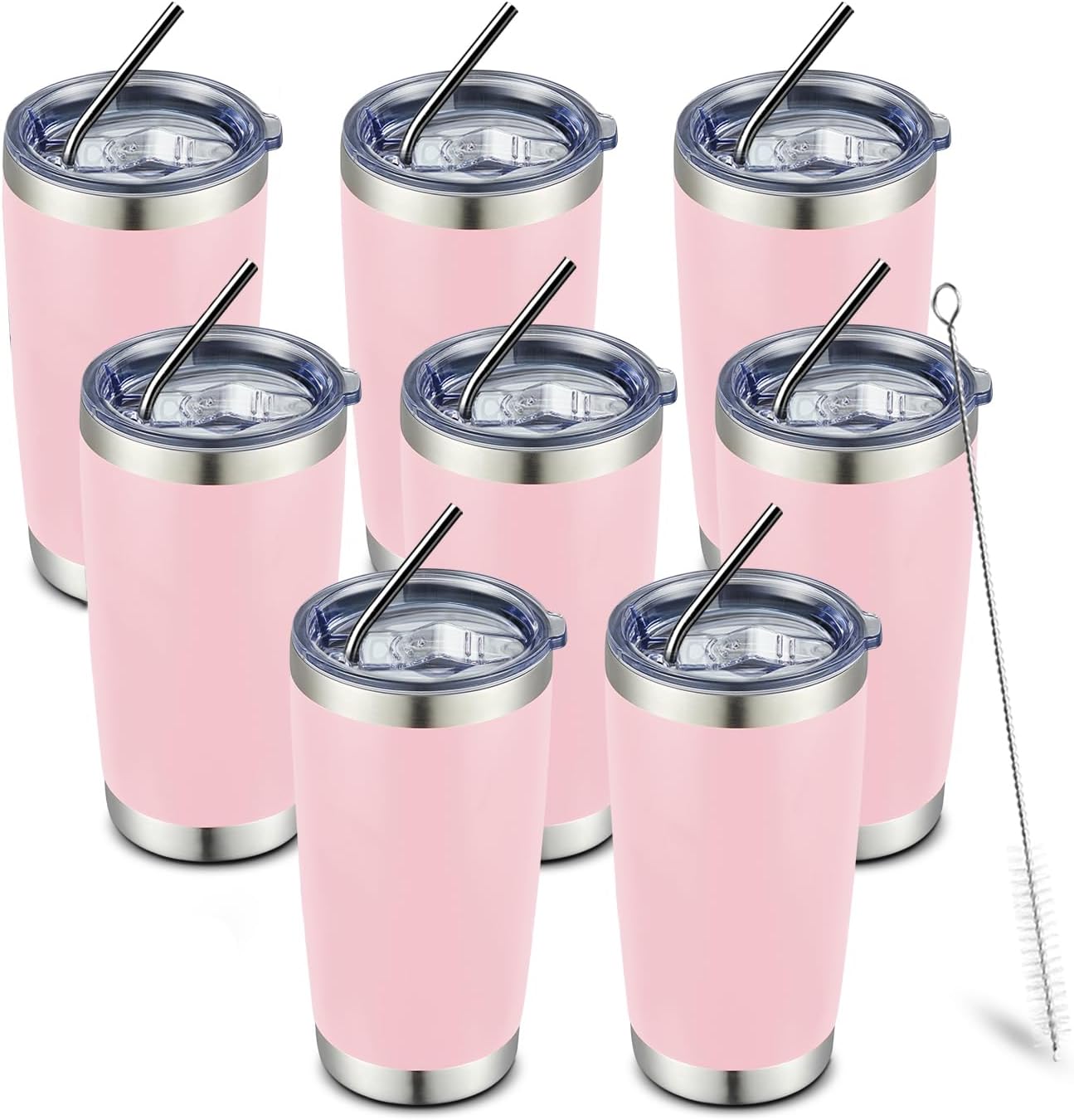 COMOOO 20oz Double Wall Vacuum Insulated Travel Mug