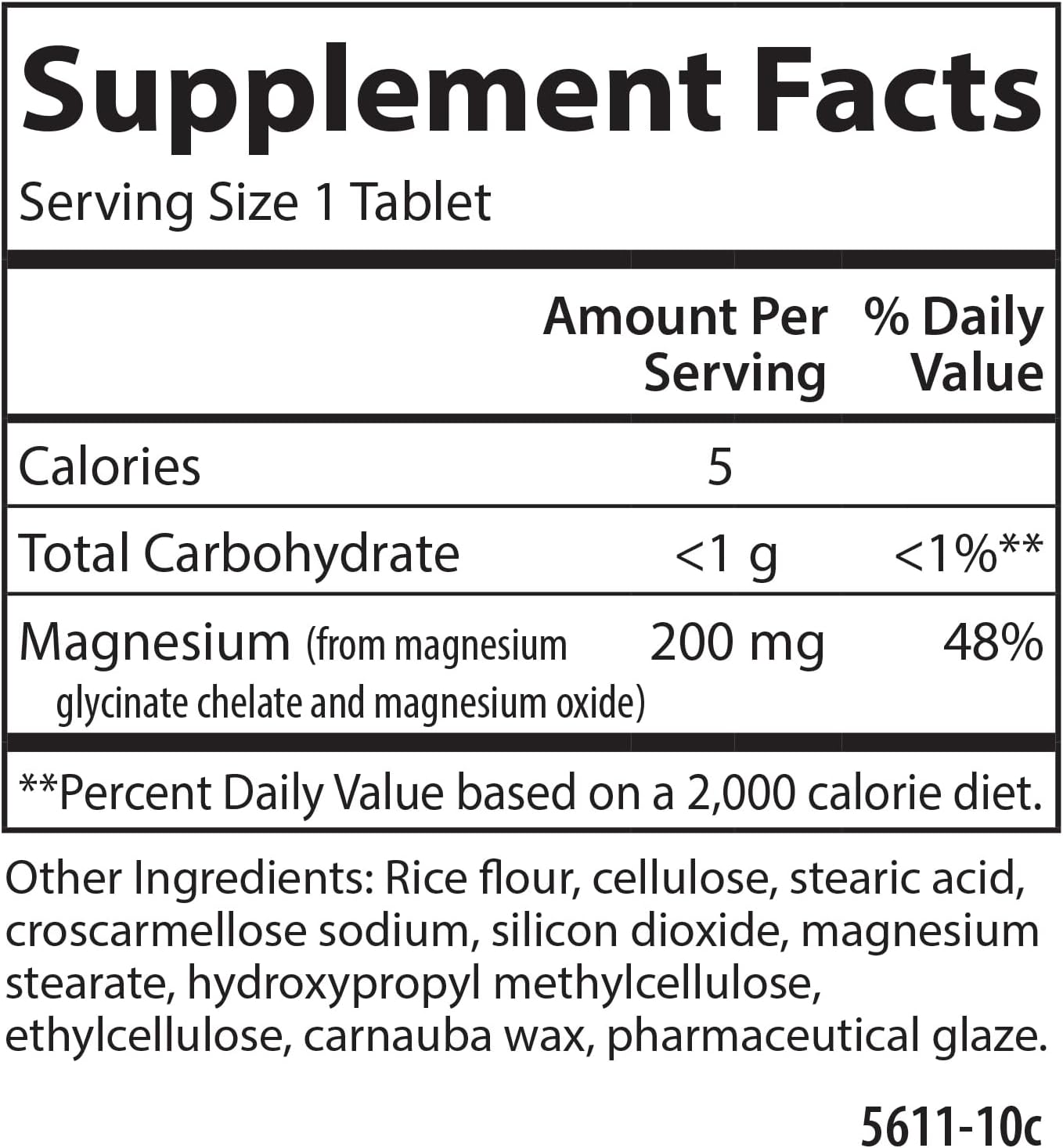 Carlson Chelated Magnesium Glycinate, 200 mg, Muscle Function, 180 Tablets | Superior Absorption; Bone Support