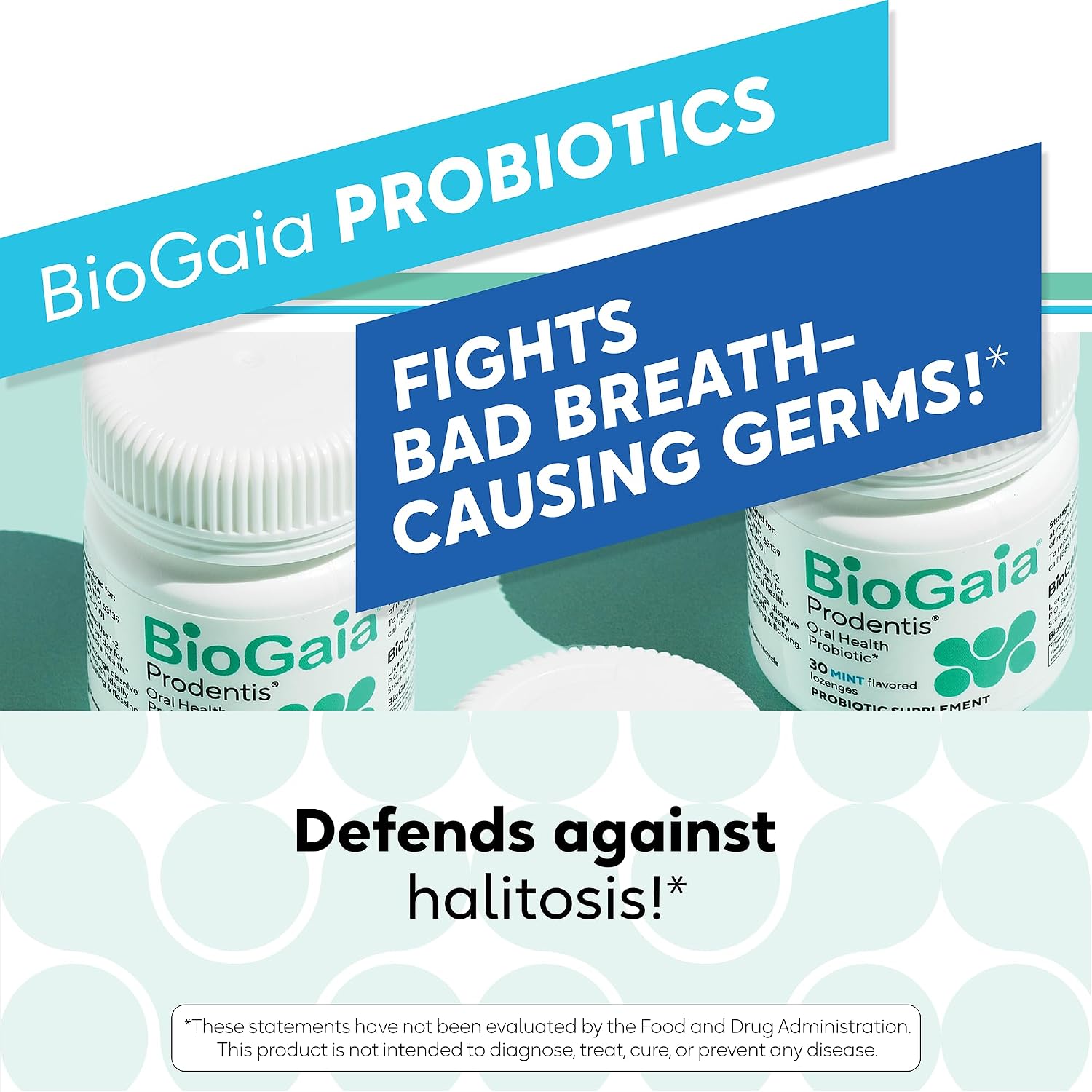 BioGaia Prodentis | Dental Probiotic Lozenges | Promotes Healthy Gums & Teeth | Defends Against Dental Problems | Replenishes Oral Microbiome