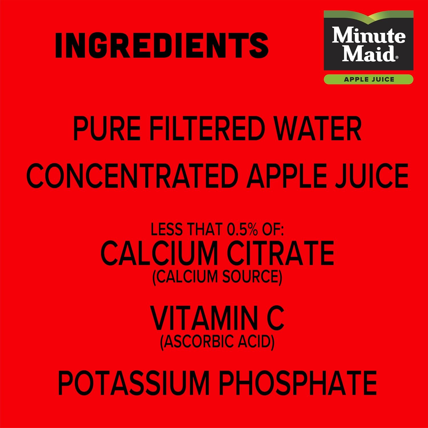 Minute Maid 6oz 8pk Apple w/ Calcium & Vitamin C