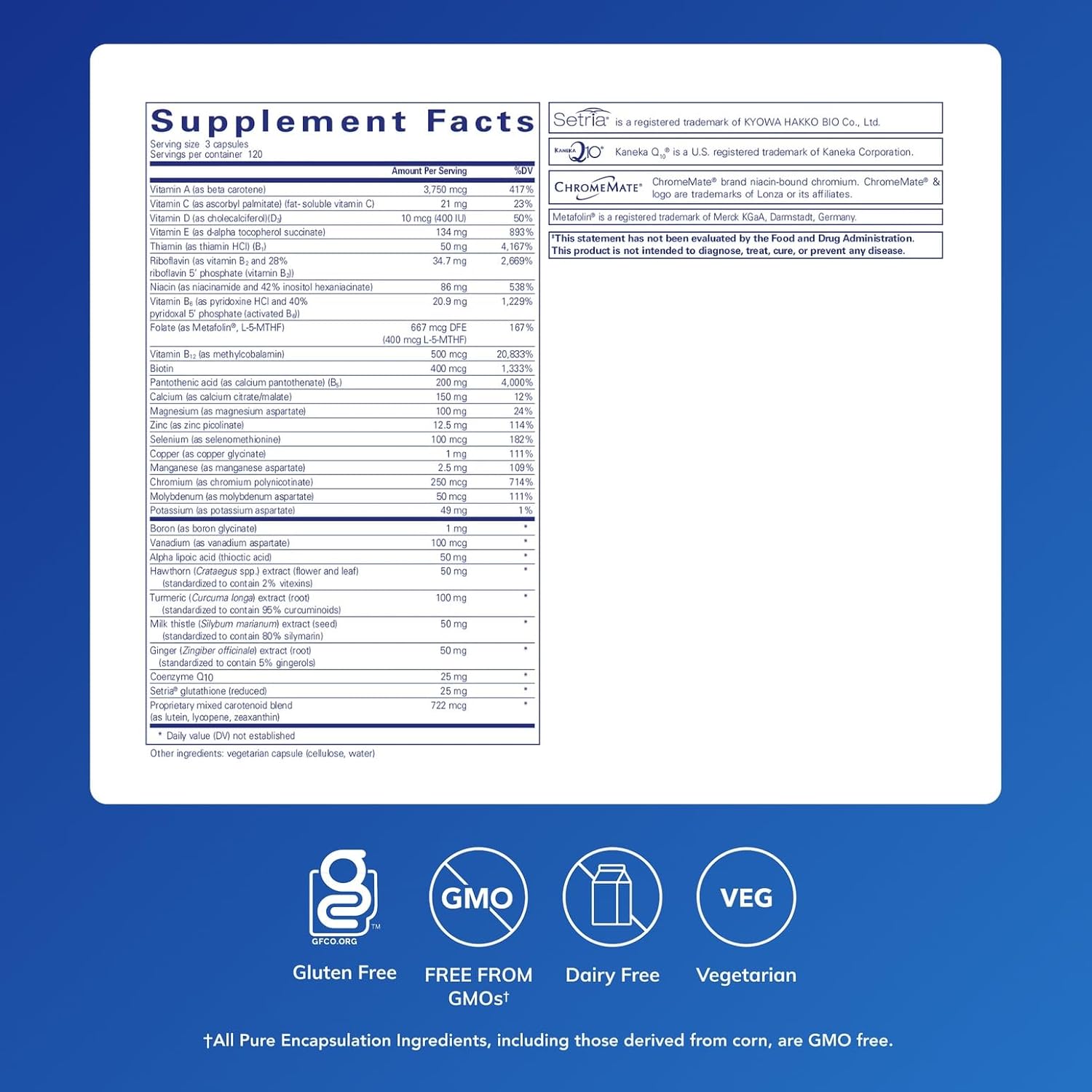 Pure Encapsulations UltraNutrient - Minerals & Multivitamins - Supports Liver & Heart Health* - Supplement for Antioxidants - with Vitamin C, CoQ10 - Non-GMO * Gluten-Free - 90 Capsules | Minerals and Multivitamins, Supports Liver and Heart Health*, Supp…