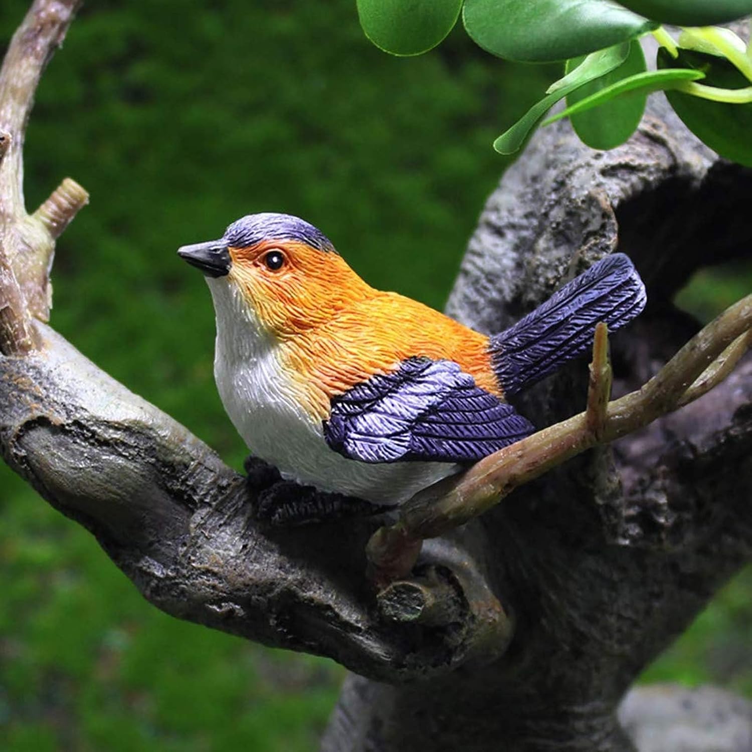 3 Pcs Miniature Bird Decorative Figurines Garden Statue Birds Figures Decor Mini Bird Figures Animal Cake Topper Flower Pots Plant Ornaments Fairy