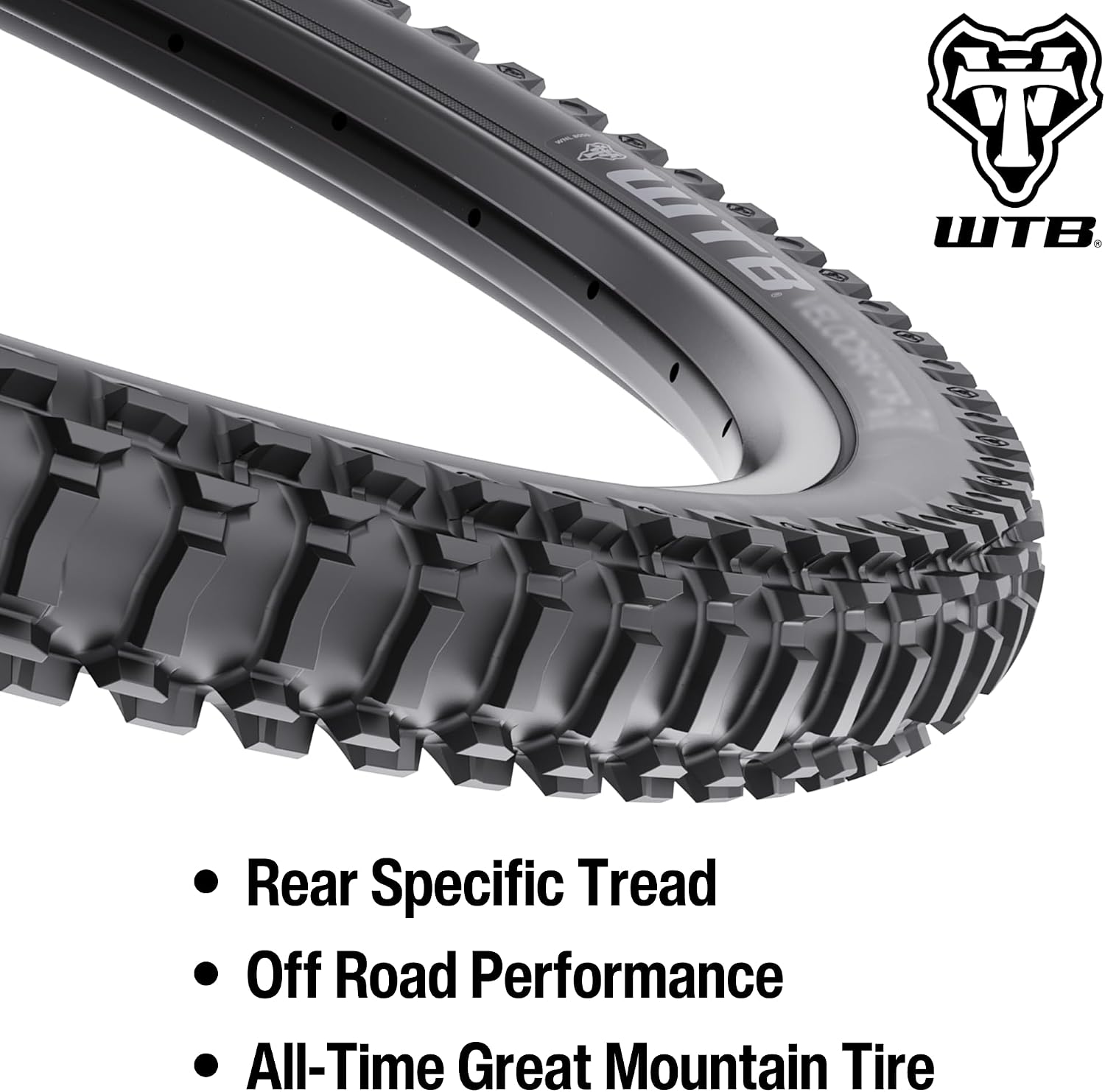 WTB Velociraptor Mountain Bike Tire (26" x 2.1") Wire Bead - Aggressive Tread for Technical Trails & Rocky Surfaces (2 Options - Front/Rear Tire)