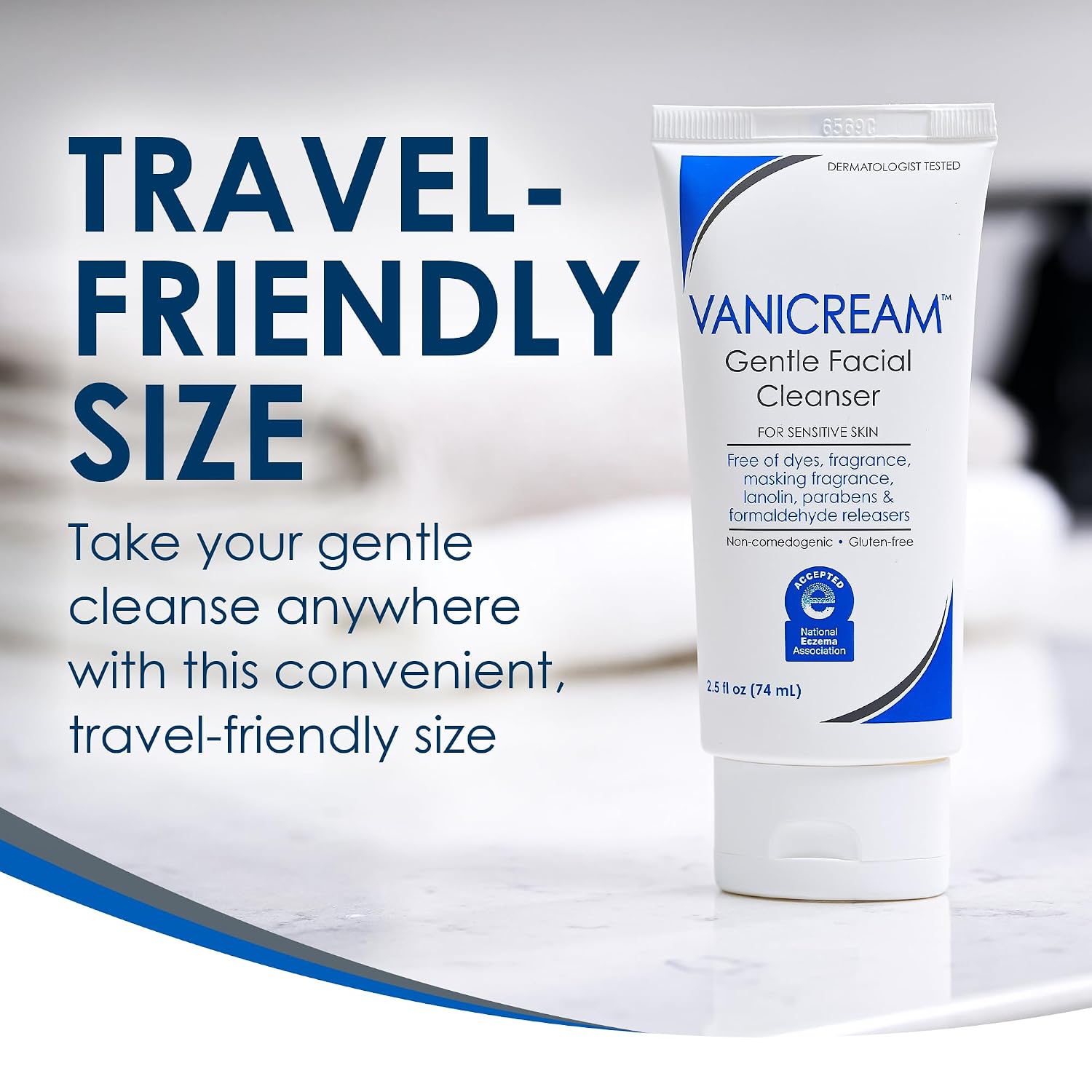 Vanicream Gentle Facial Cleaner with Pump Dispenser, 8 Fl Oz, Formulated without Common Irritants for Sensitive Skin, Removes Makeup, Dirt & Excess Oils, Non-Comedogenic, pH-Balanced Face Wash