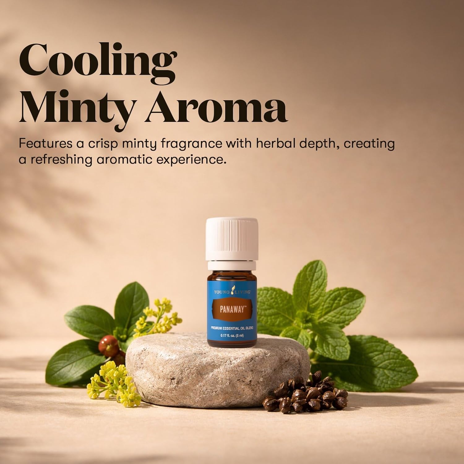 Young Living Thieves Vitality Essential Oil Blend | 5 ml | Warm Spicy Herbal Aroma for Diffusers, Massage & Aromatherapy | Clove, Lemon, Cinnamon, Eucalyptus & Rosemary Blend | Seed to Seal Quality