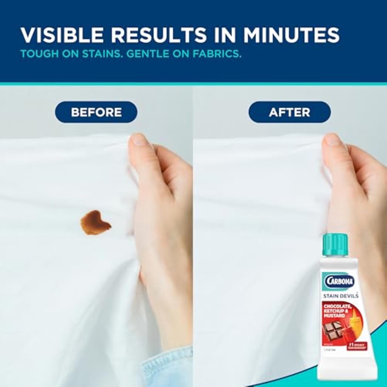 Carbona Liquid Stain Devil Food Clean Up Combo Set | Spot Stain Remover for Clothes