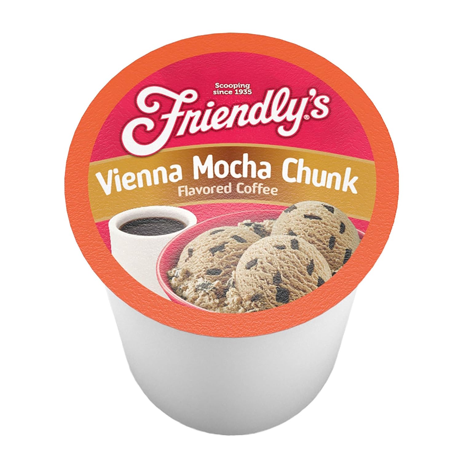 Friendly's Chocolate Mint Ice Cream Flavored Coffee Pods for Keurig K Cup Brewers, Mint Chocolate Chip, 40 Count (Pack of 1)