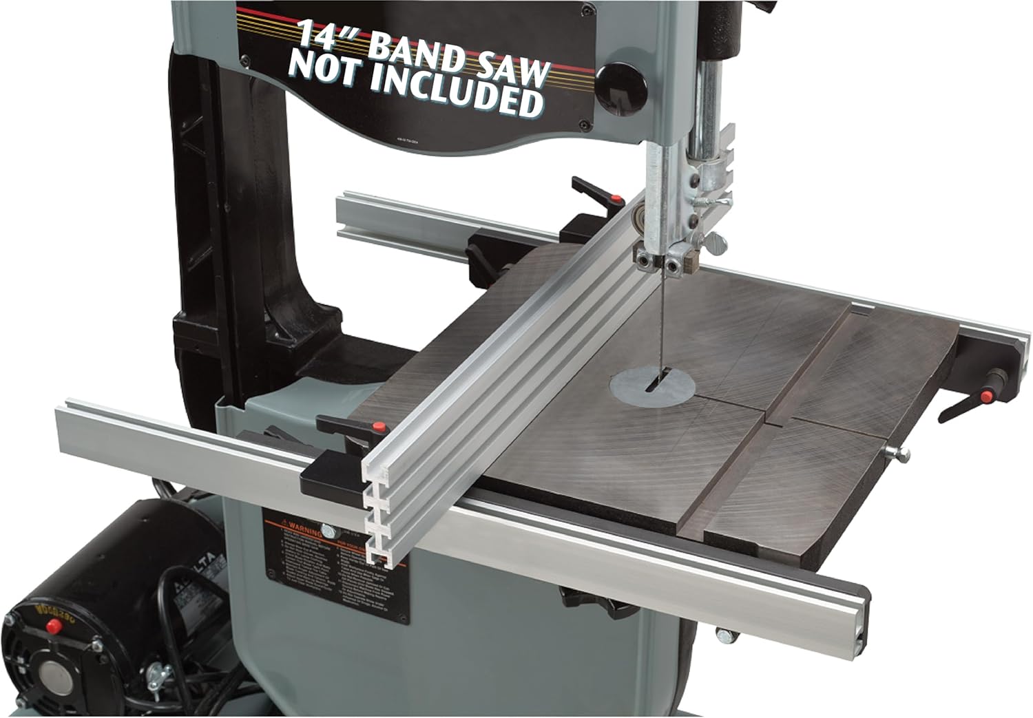 Woodhaven 7280 Band Saw Fence for 14" Bandsaws, Made in USA | 14" saw compatible, dual-end locking, blade lead adjustment