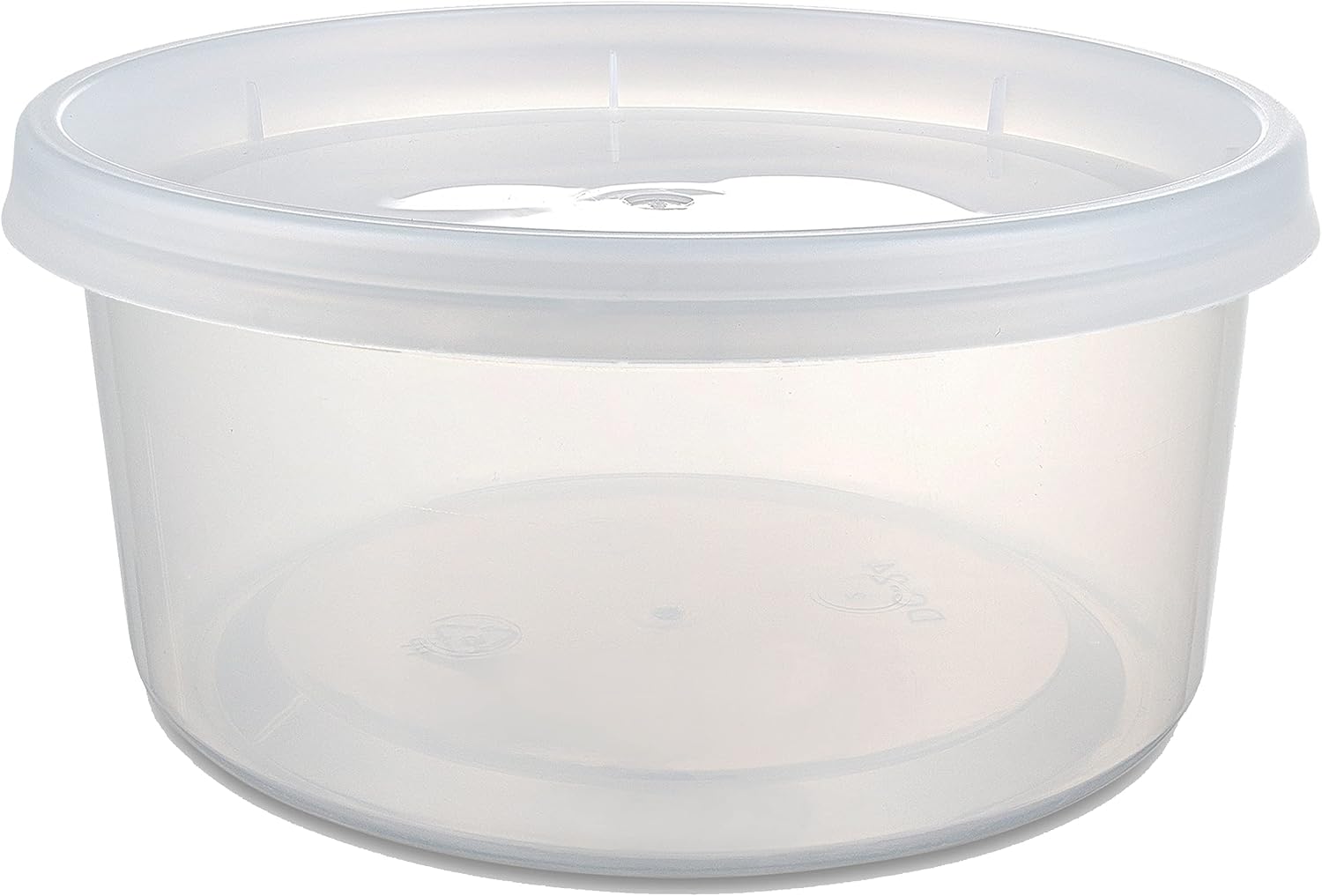 DuraHome - Deli food Storage Containers with Lids 32 oz, Quart Pack of 24 Leak-proof Freezer Safe Microwaveable Soup Storage Container - Clear Plastic Premium Quality