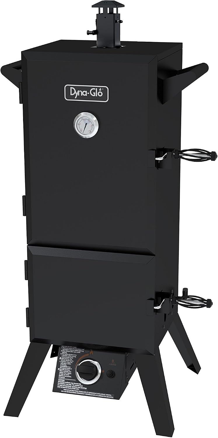 Dyna-Glo DGY784BDP 36" Vertical LP Gas Smoker, Black powder coat