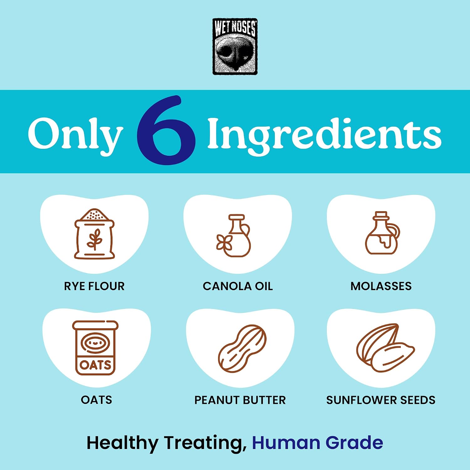 Wet Noses Organic Crunchy Dog Treats – All-Natural, Human-Grade, Non-GMO, Healthy Training & Delicious Snacks for Dogs