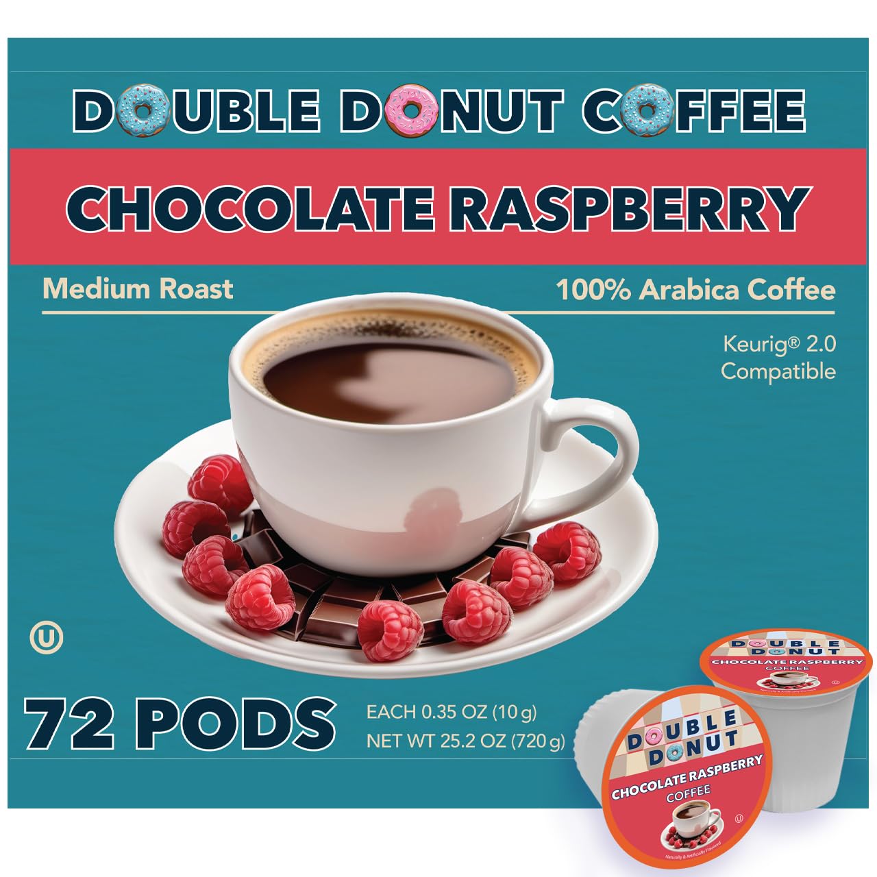 Double Donut Coffee Breakfast Blend Coffee Pods, Light Roast Coffee in Recyclable Single-Serve Pods for Keurig K Cups Brewer Machines, 80 Count Bulk Pack, original version