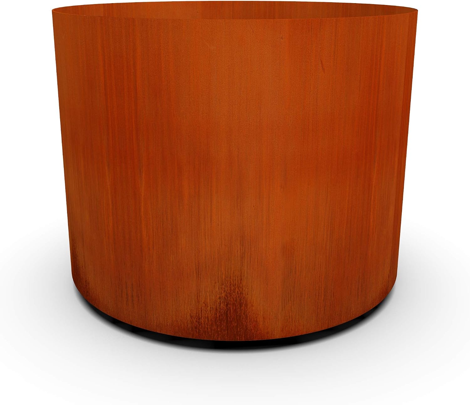 Plantercraft Large Round Planters for Outdoor Plants - 24 Inch Corten Steel Planter for Patio