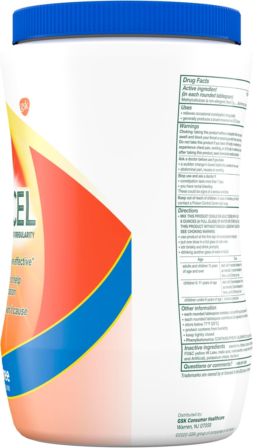 Citrucel Powder Fiber Therapy for Occasional Constipation Relief, 32 oz | Sugar Free