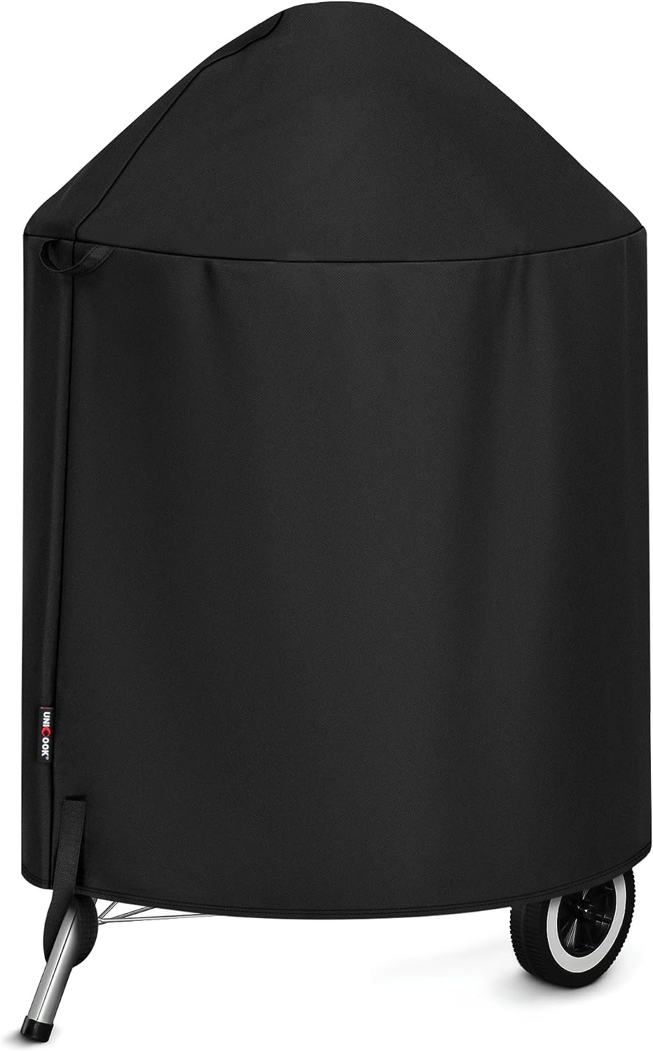 Unicook Round Smoker Cover 30 Inch, Heavy Duty Waterproof Charcoal Kettle BBQ Grill Cover, Fade Resistant Barrel Protector, Fits Weber Char-Griller Akorn Kamado and More, 30" Dia x 36" H