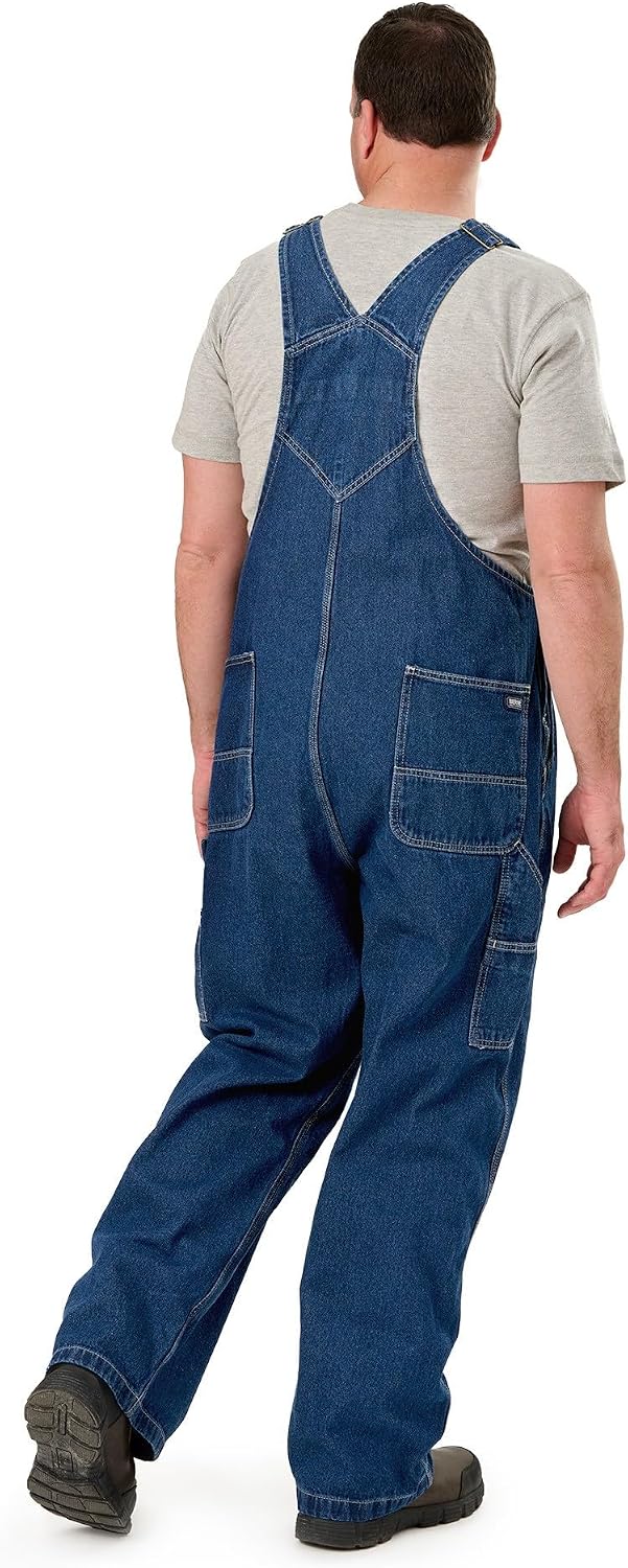 Berne Men's Heritage Unlined Washed Denim Bib Overall