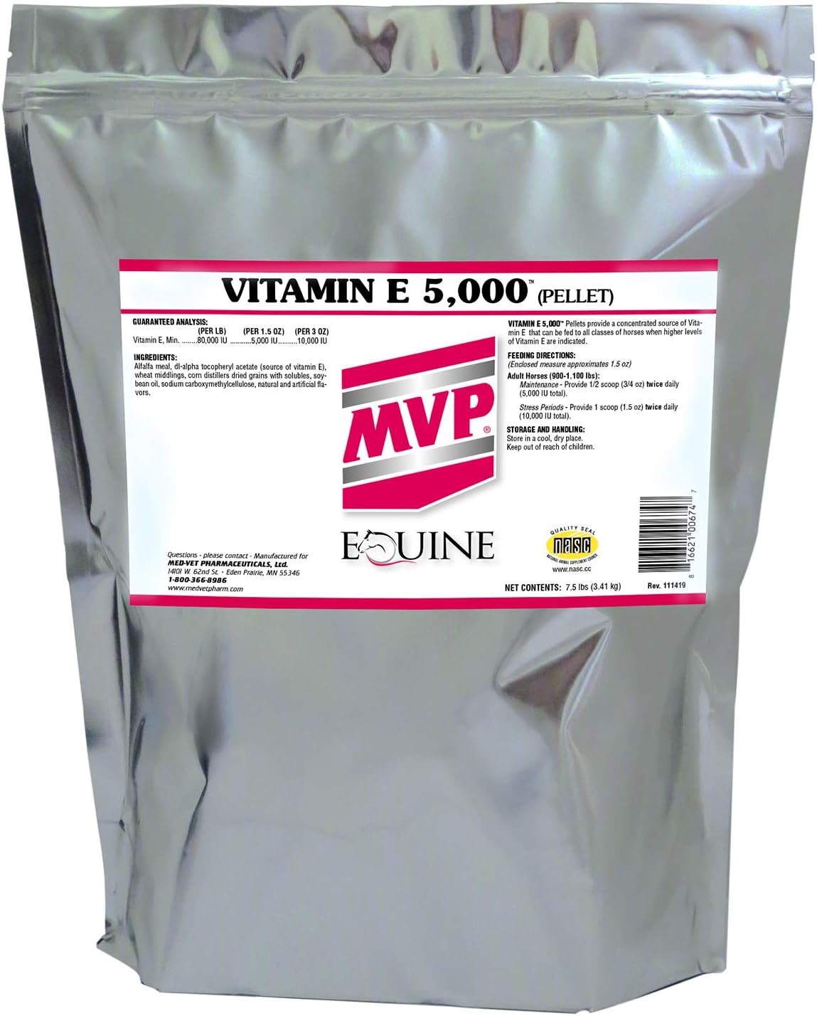 MPV Vitamin E 5,000 Pelleted Vitamin E for Horses