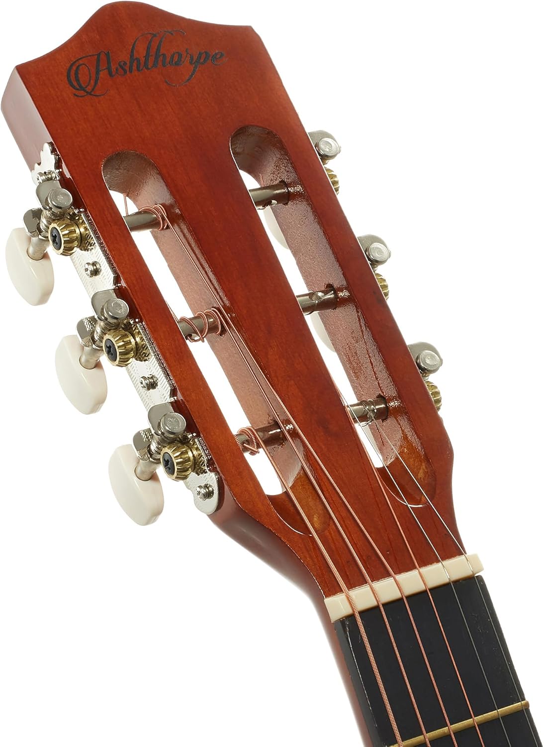 Ashthorpe 38-inch Beginner Acoustic Guitar (Red), Starter Kit with Gig Bag, Extra Strings, Strap, Picks, and Lessons