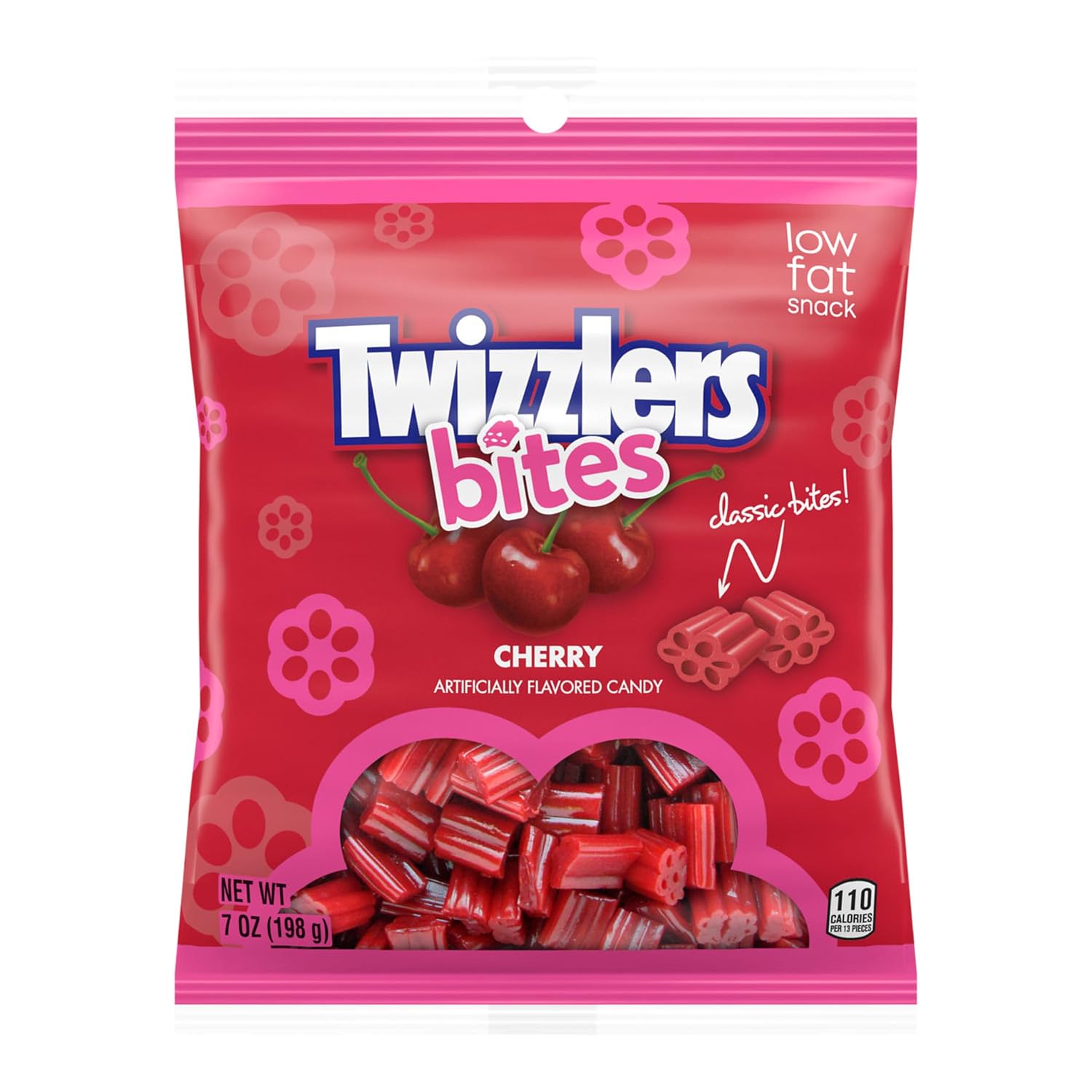 TWIZZLERS Bites Cherry Flavored Licorice Style, Chewy Candy Bag, 16 oz