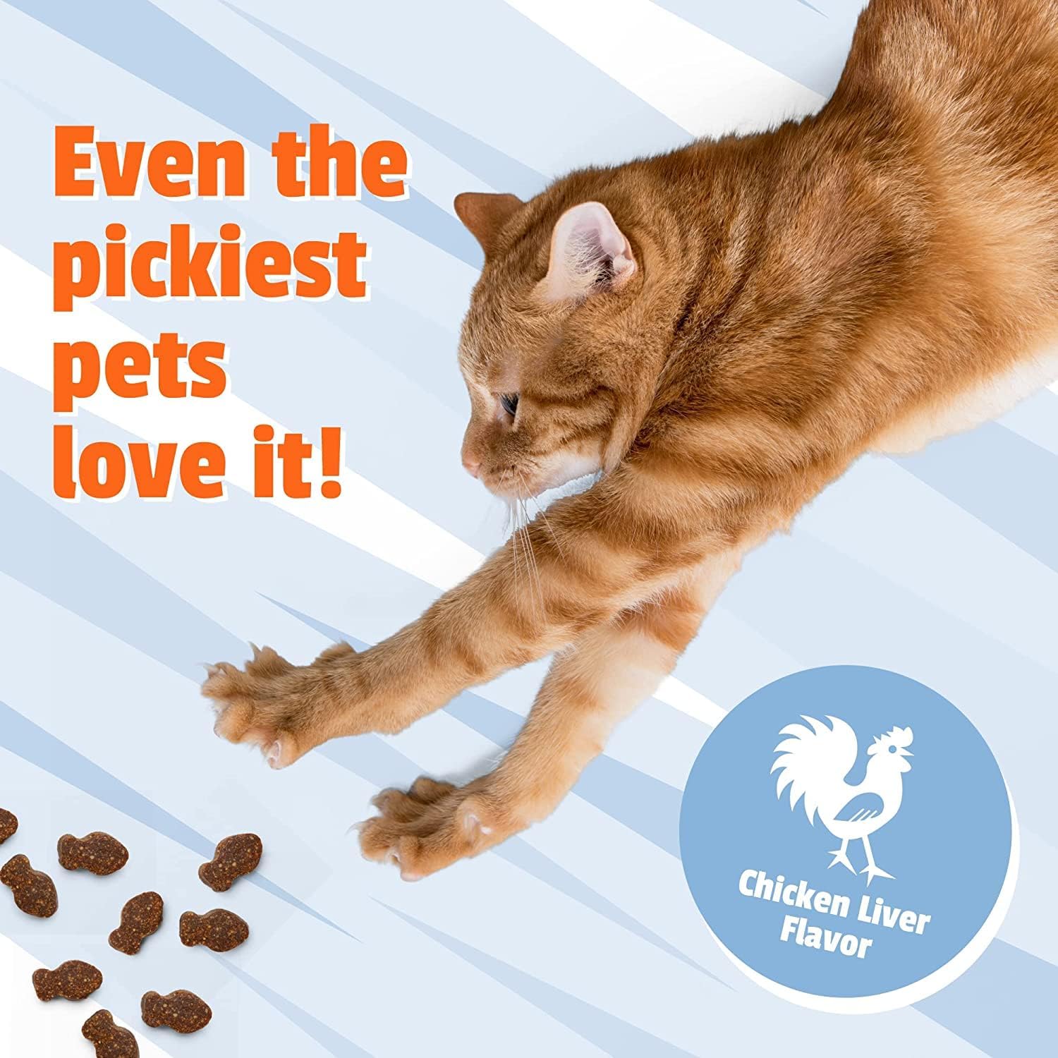 Pet Naturals Calming Chews for Cats, Anxiety Relief with Gentle Ingredients for Thunder, Fireworks, Travel, Grooming, Calming Pet Treats, Chicken Flavor, 30 Count