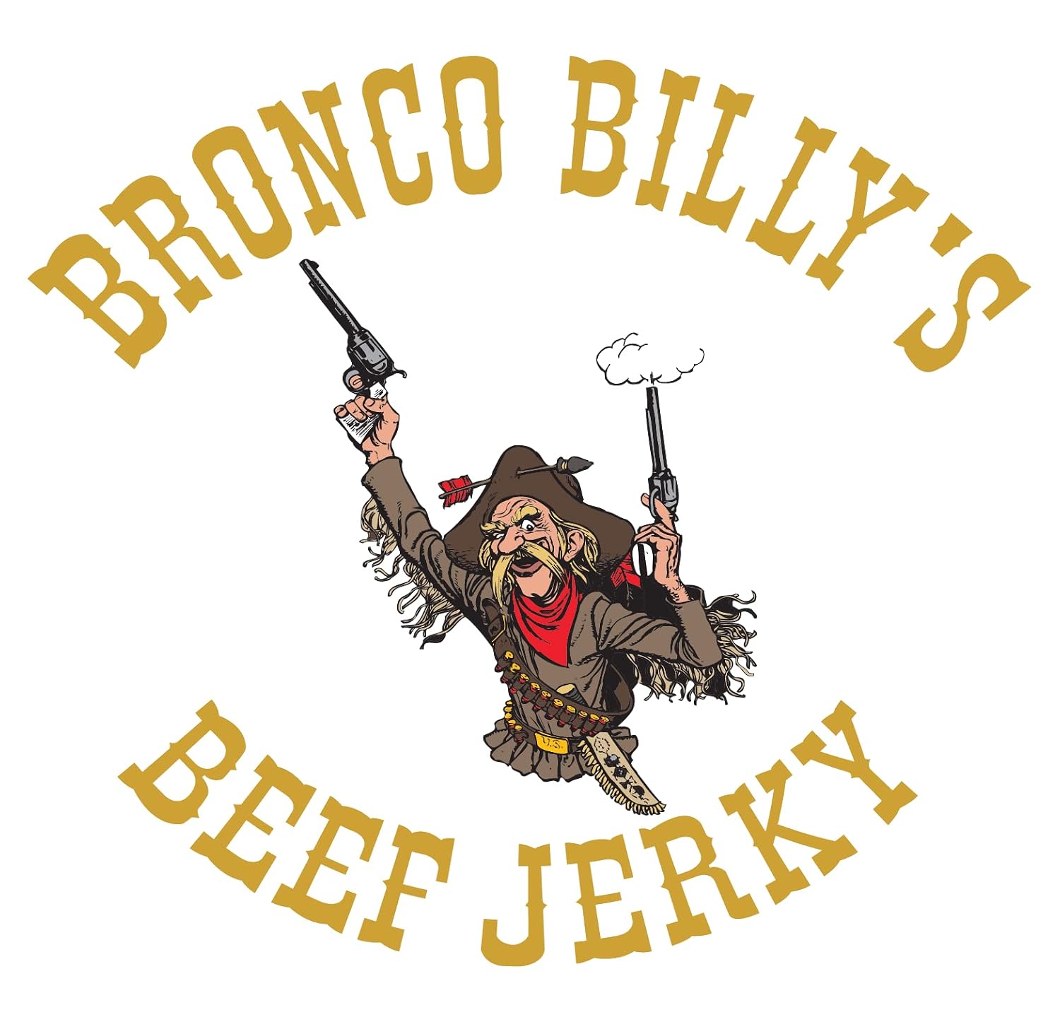Bronco Billy's Beef Jerky Hickory Smoked Old Country Half Pound Resealable Bag