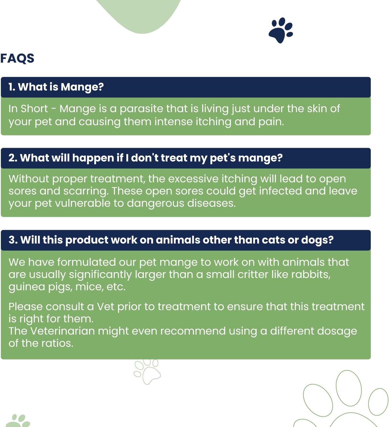 Mange Treatment Dogs & Cats