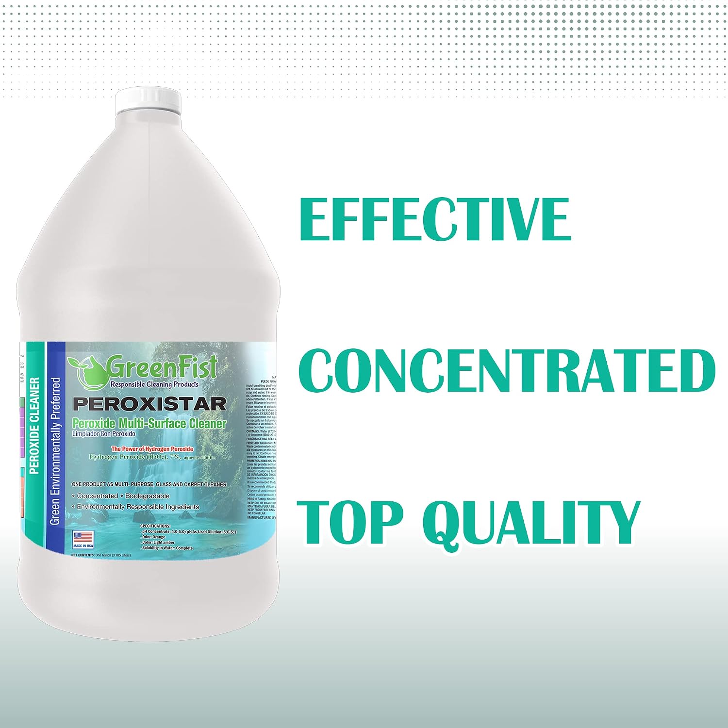 All Purpose Hydrogen Peroxide Cleaner with Citrus Fragrance [ Ultra Concentrated ] Makes 16 Gallons Ready To Use (1 Gallon)