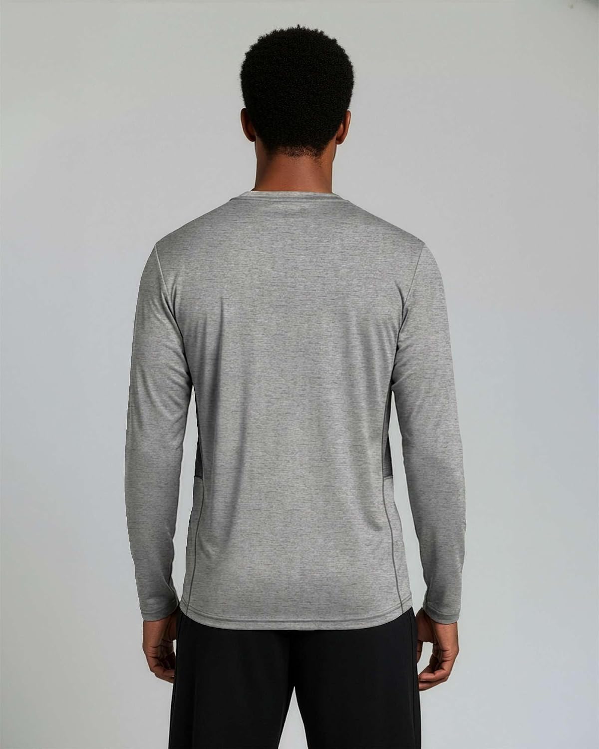 4 Pack Men's Dry Fit Long Sleeve Workout Shirts Gym Athletic Tee Fishing