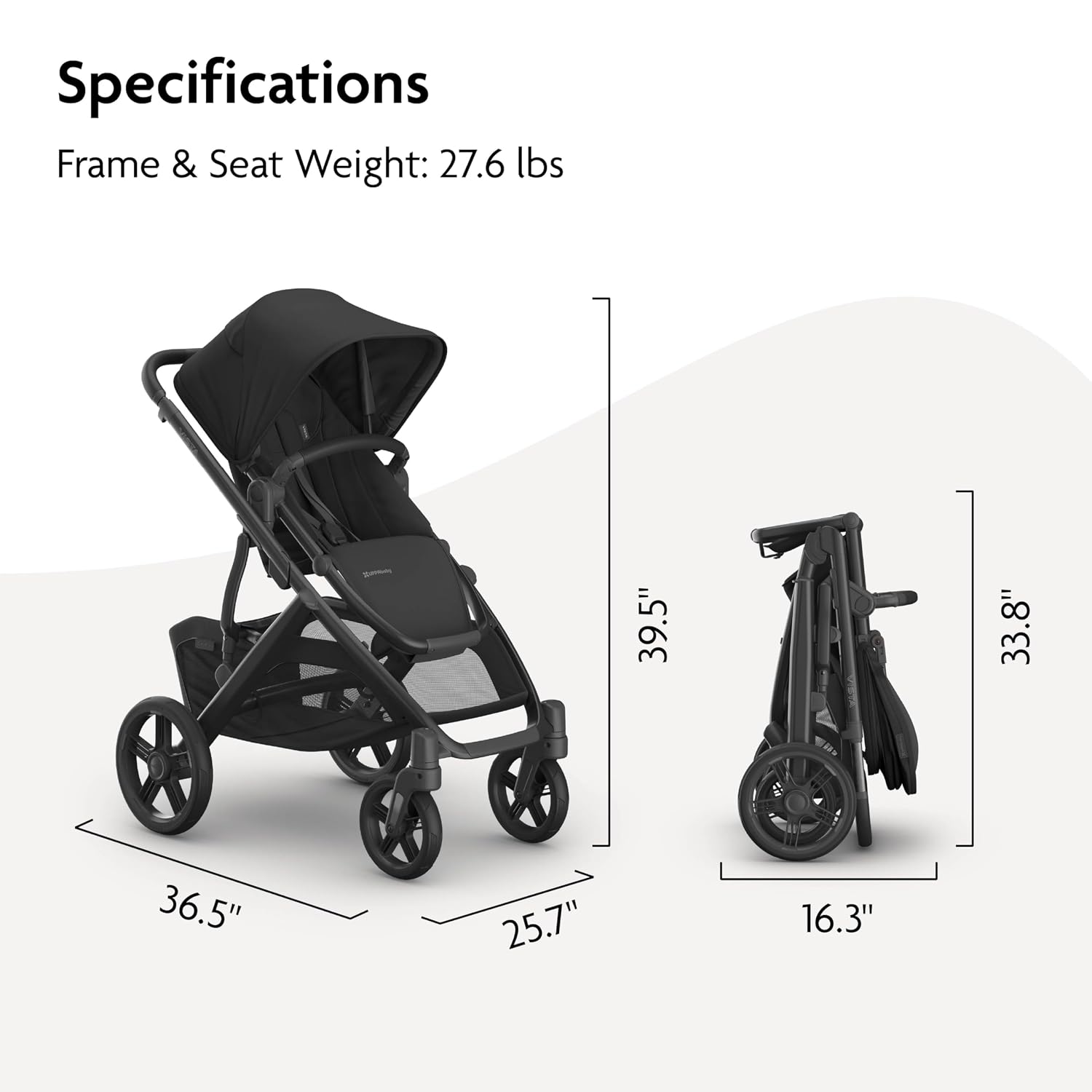 UPPAbaby Vista V3 Convertible Single-to-Double Stroller - Jake