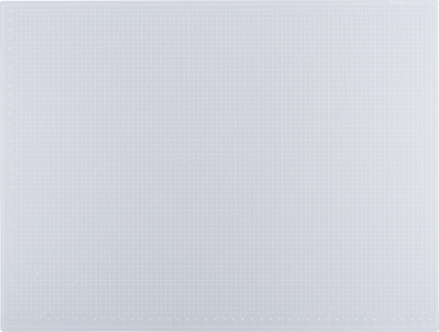 Dahle Vantage 10673 Premium Self-Healing Cutting Mat, 24"x36", 1/2" Grid, 5 Layers for Max Healing, Perfect for Crafts & Sewing, Black