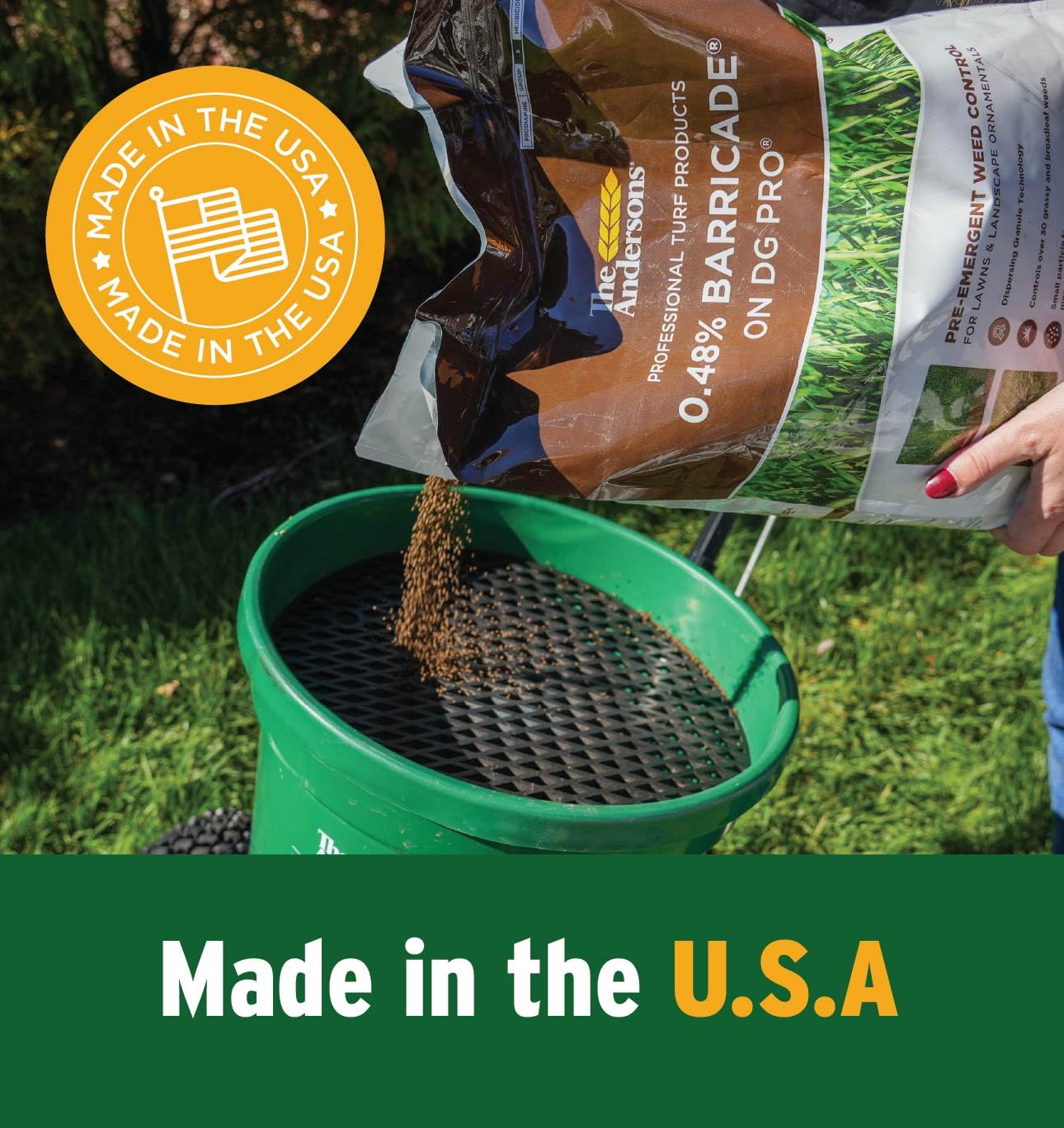The Andersons Barricade Professional-Grade Granular Pre-Emergent Weed Control - Covers up to 5,800 sq ft (18 lb)