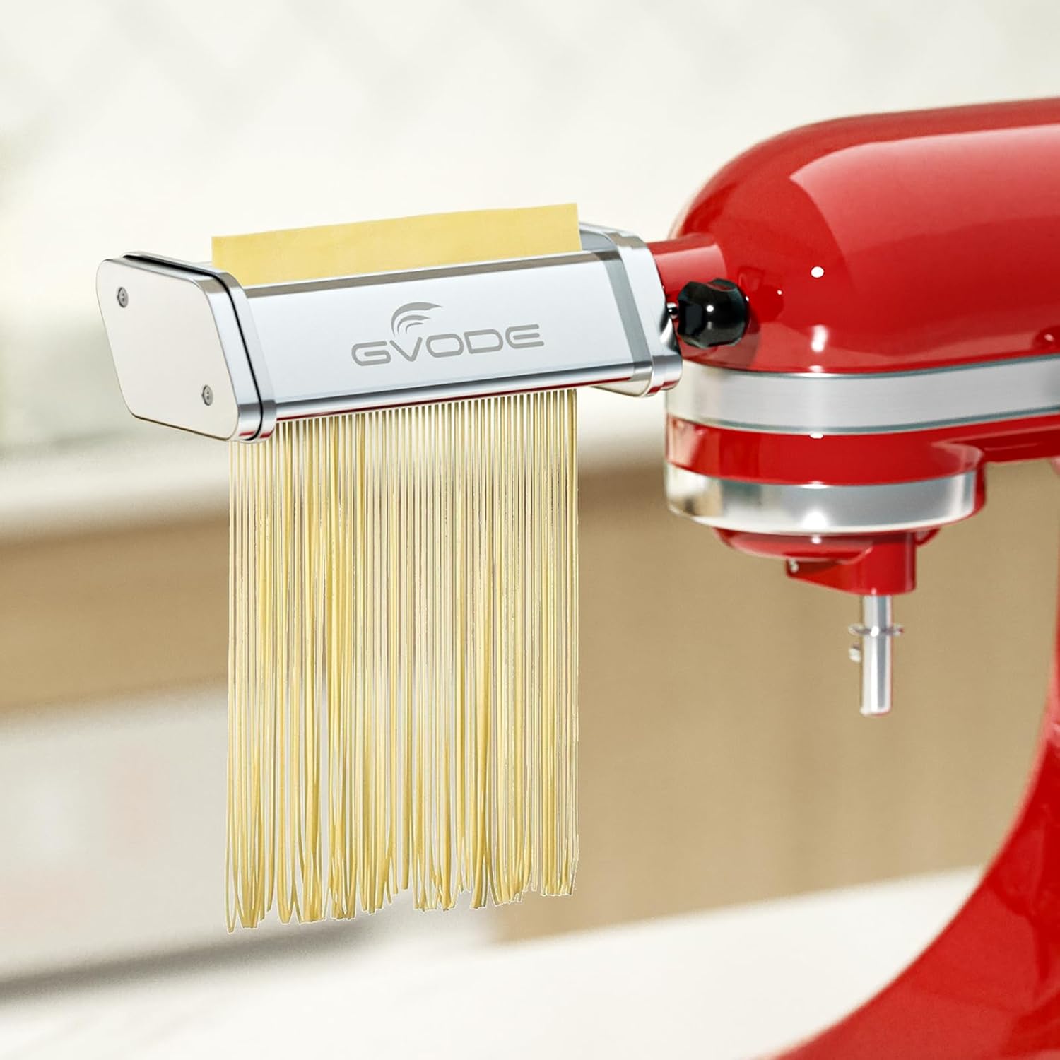 GVODE 3Pcs Pasta Attachment for KitchenAid Stand Mixer, 304 Stainless Steel | Pasta Maker Attachment Set with Pasta Roller