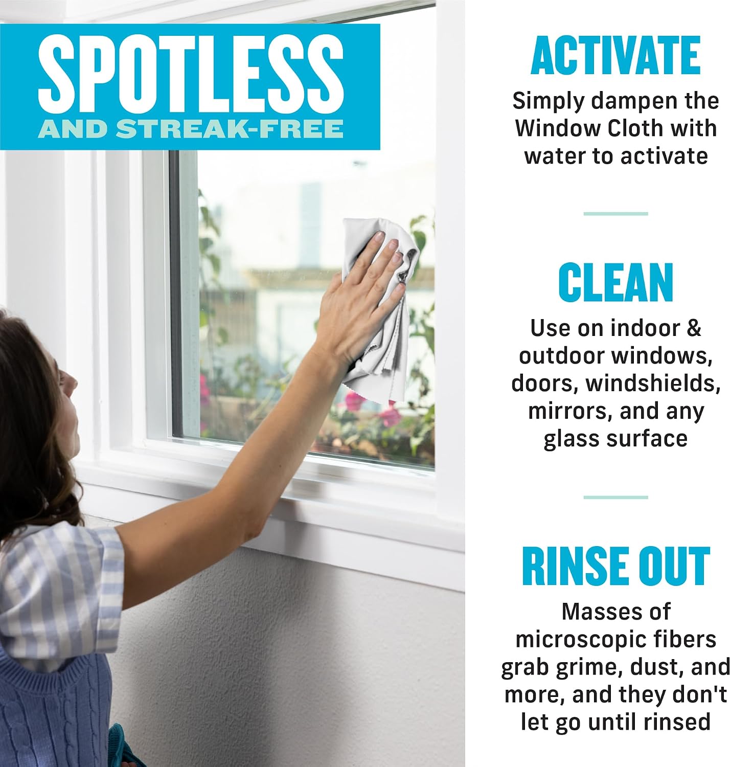 E-Cloth Window and Glass Cleaner Kit, Just Add Water - 1 Kit