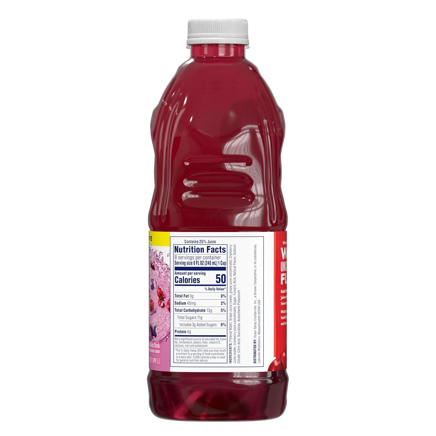 Ocean Spray® Cran50™ Cranberry Juice Drink, 64 Fl Oz Bottle (Pack of 1)