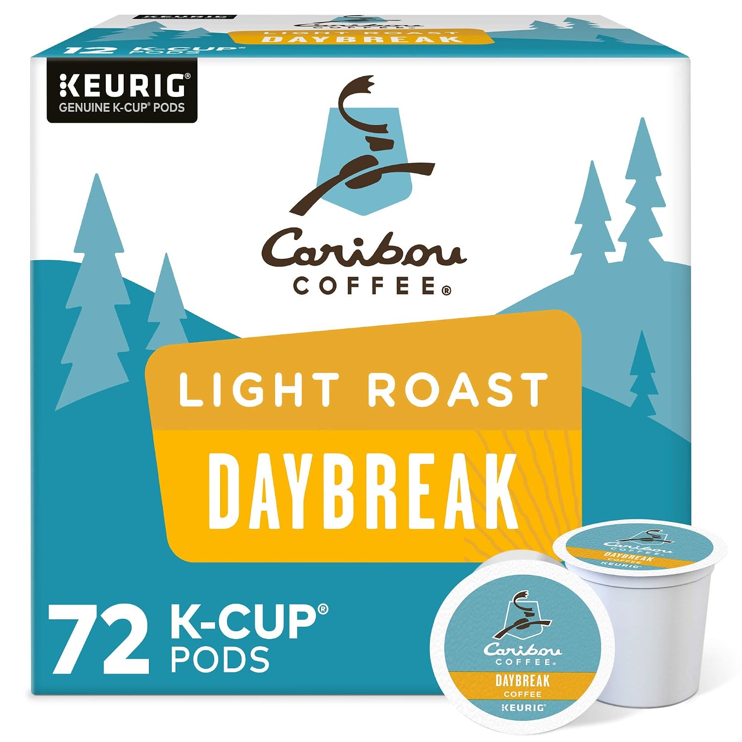 Caribou Coffee Caribou Blend Keurig Single-Serve K-Cup Pod, Medium Roast Coffee, 72 Count