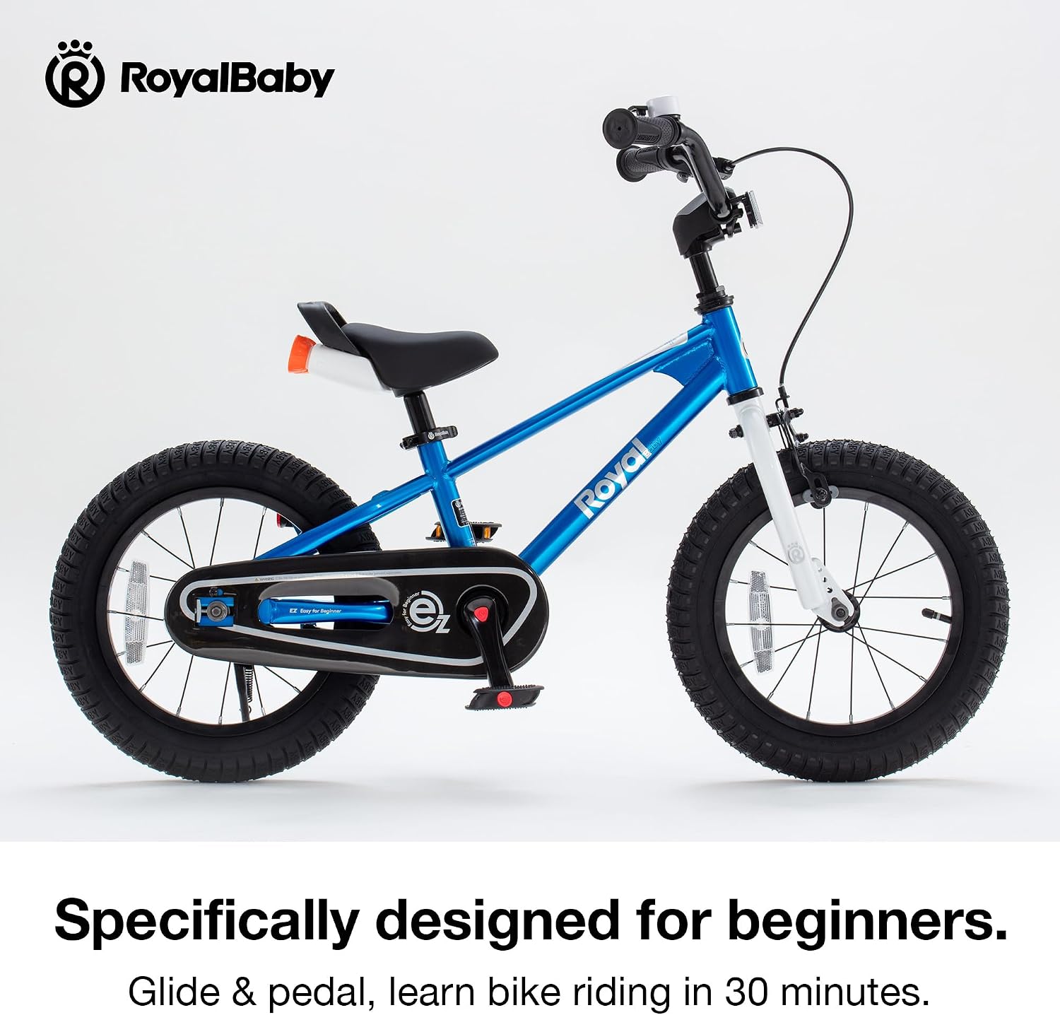 RoyalBaby EZ Kids Bike 12 14 16 18 20 Inch Balance Pedal 2-in-1 Training Bicycle Boys Girls Ages 3 to 12 Years Easy Learn for Beginners