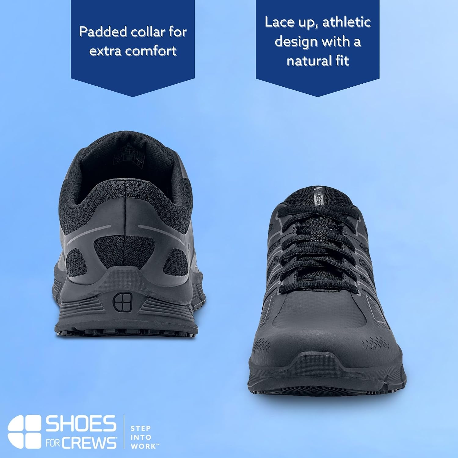 Shoes For Crews Stride Men's Work Sneaker, Non-Slip, Comfortable