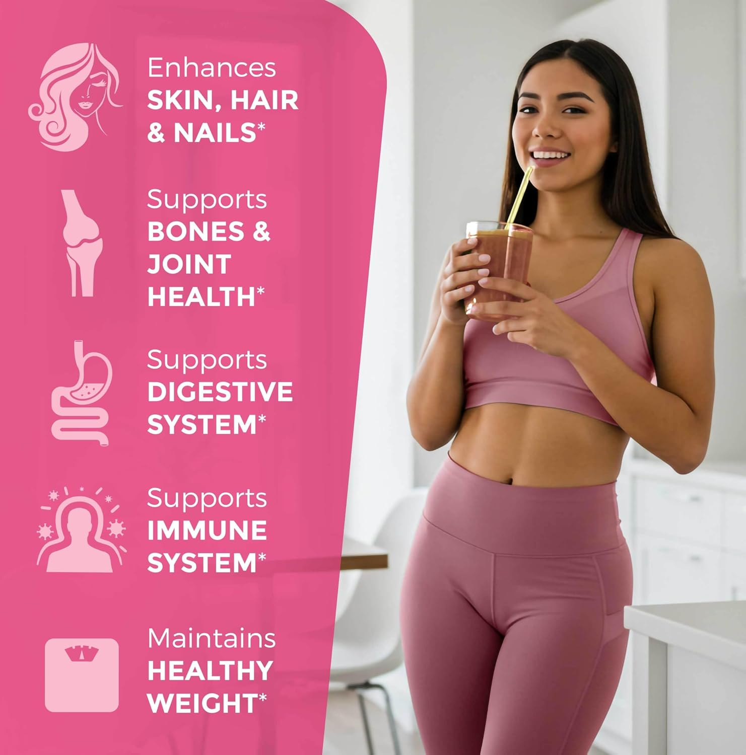 Multi Collagen Peptides Powder – Types I, II, III, V, X, Hydrolyzed Collagen for Women, 99% Absorption, Skin Hair Nails Joints