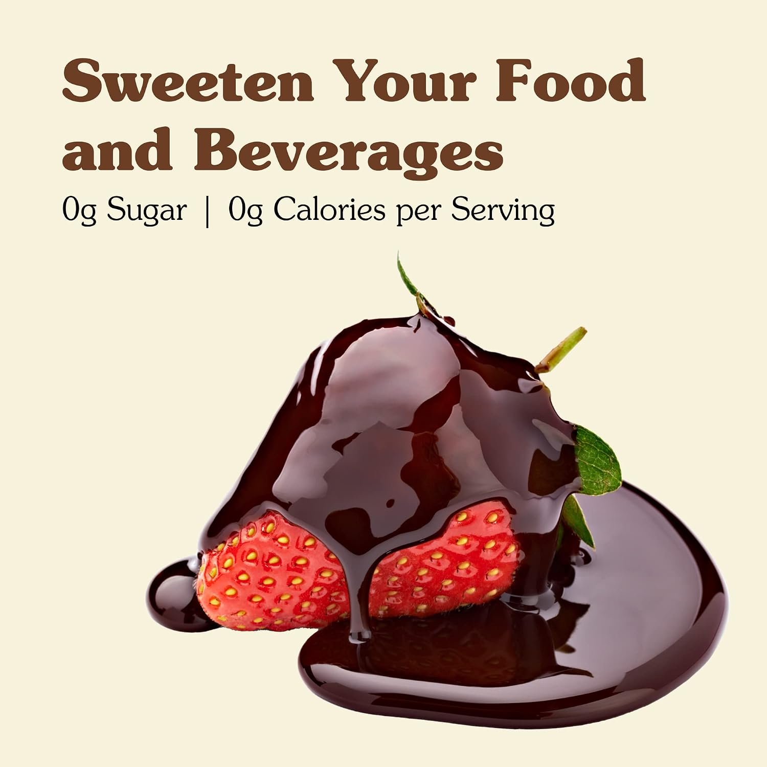 NuNaturals Stevia Syrup Sweetener, Chocolate, Sugar-Free, 16 oz
