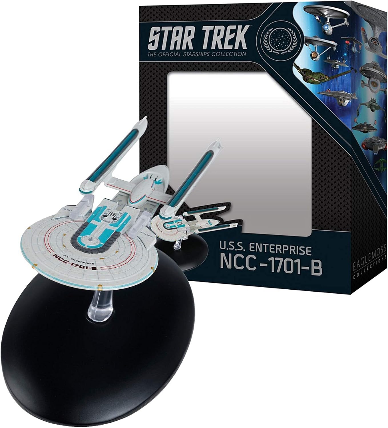 Eaglemoss Star Trek The Official Starships Collection #9: USS Enterprise NCC-1701 B Ship Replica Figurine